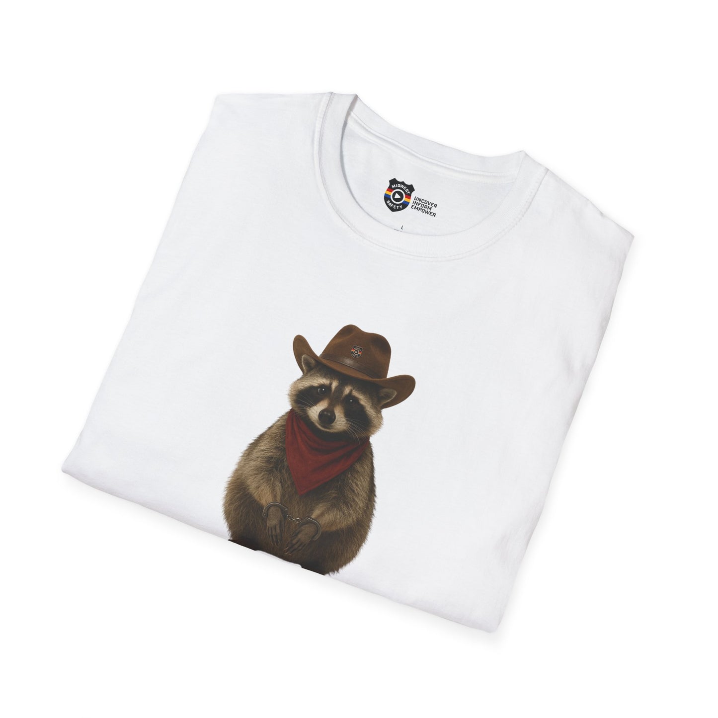Got Too Wild Raccoon Cowboy Unisex Softstyle T-Shirt