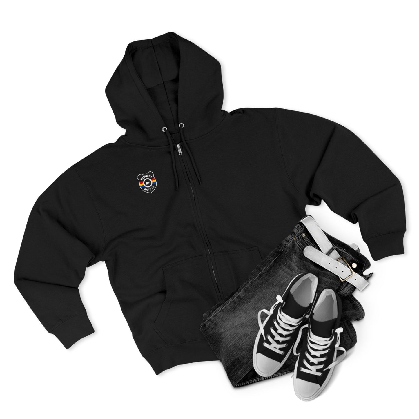 Cozy Unisex Zip Hoodie with Unique Design - Perfect for Casual Wear