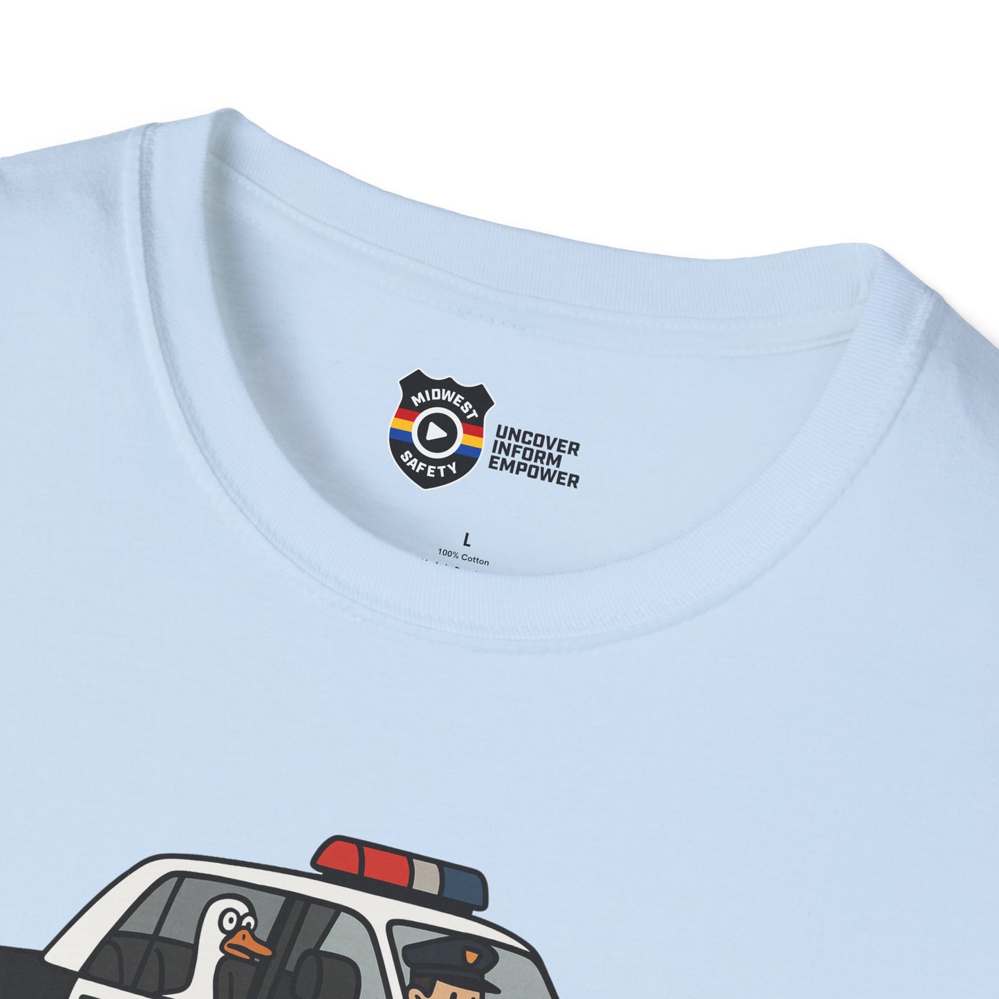 Unisex Softstyle Police Silly T-Shirt - Fun & Quirky Graphic Tee Alternate