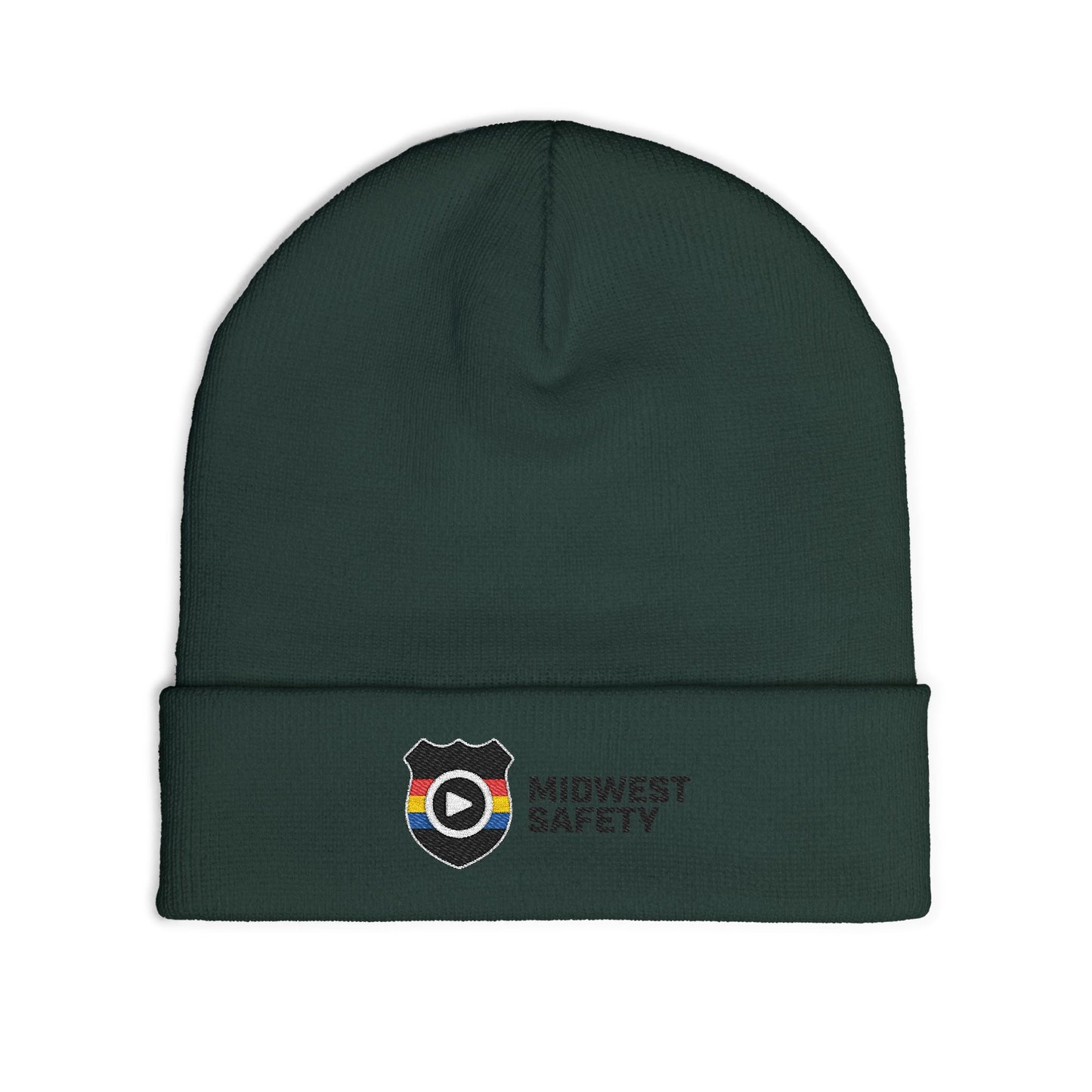 Knit Beanie (Embroidery) Horizontal Midwest Safety Logo