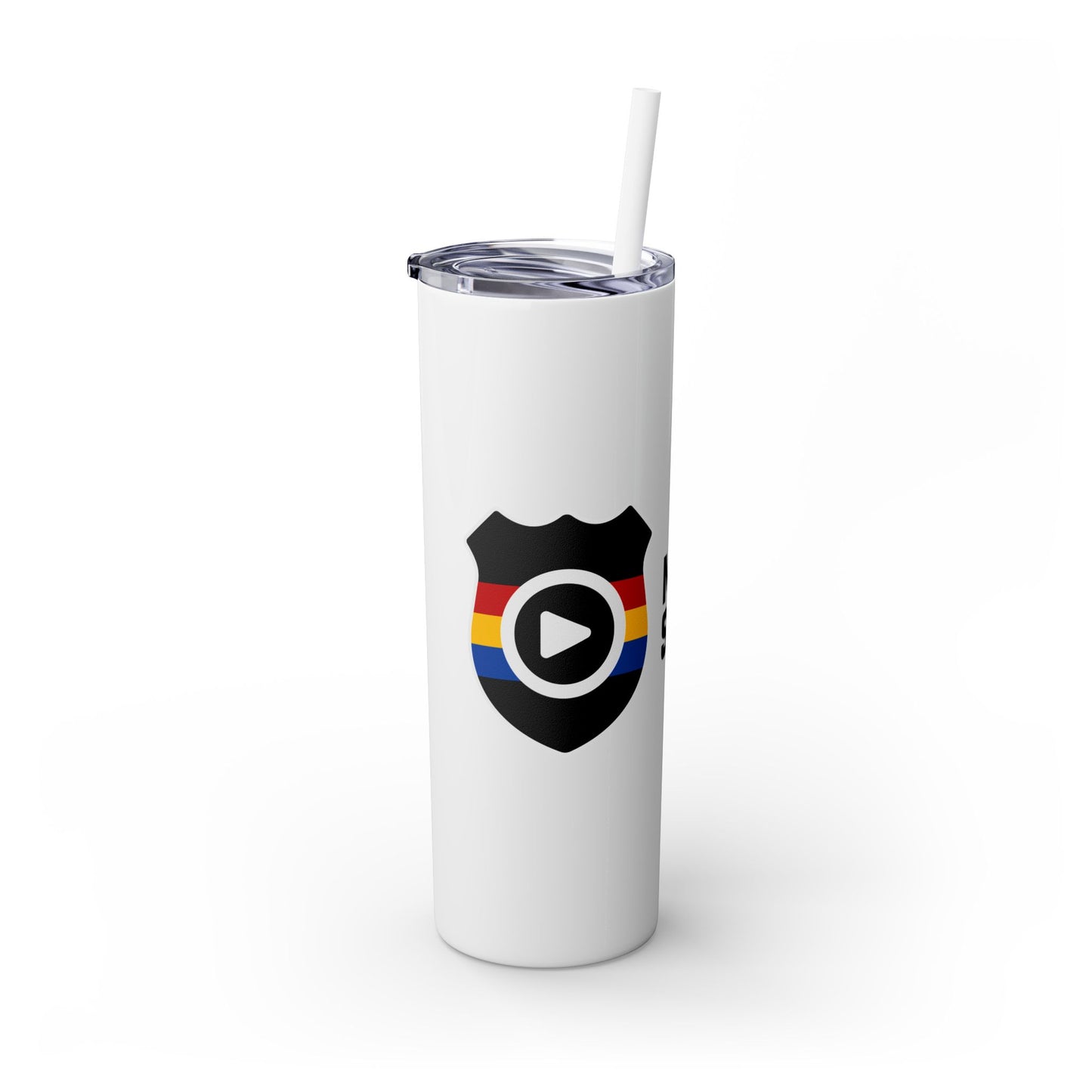 20oz Skinny Tumbler with Straw - MIDWEST SAFETY Design