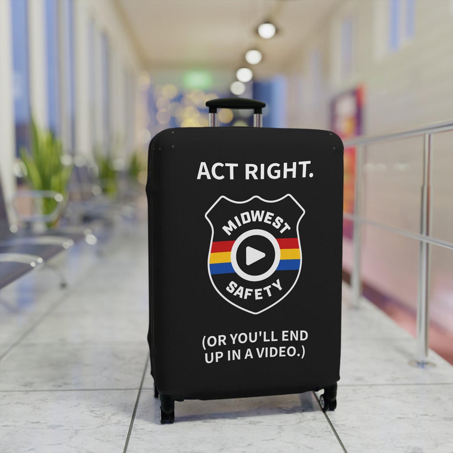 Midwest Safety Luggage Cover - Travel in Style with a Warning