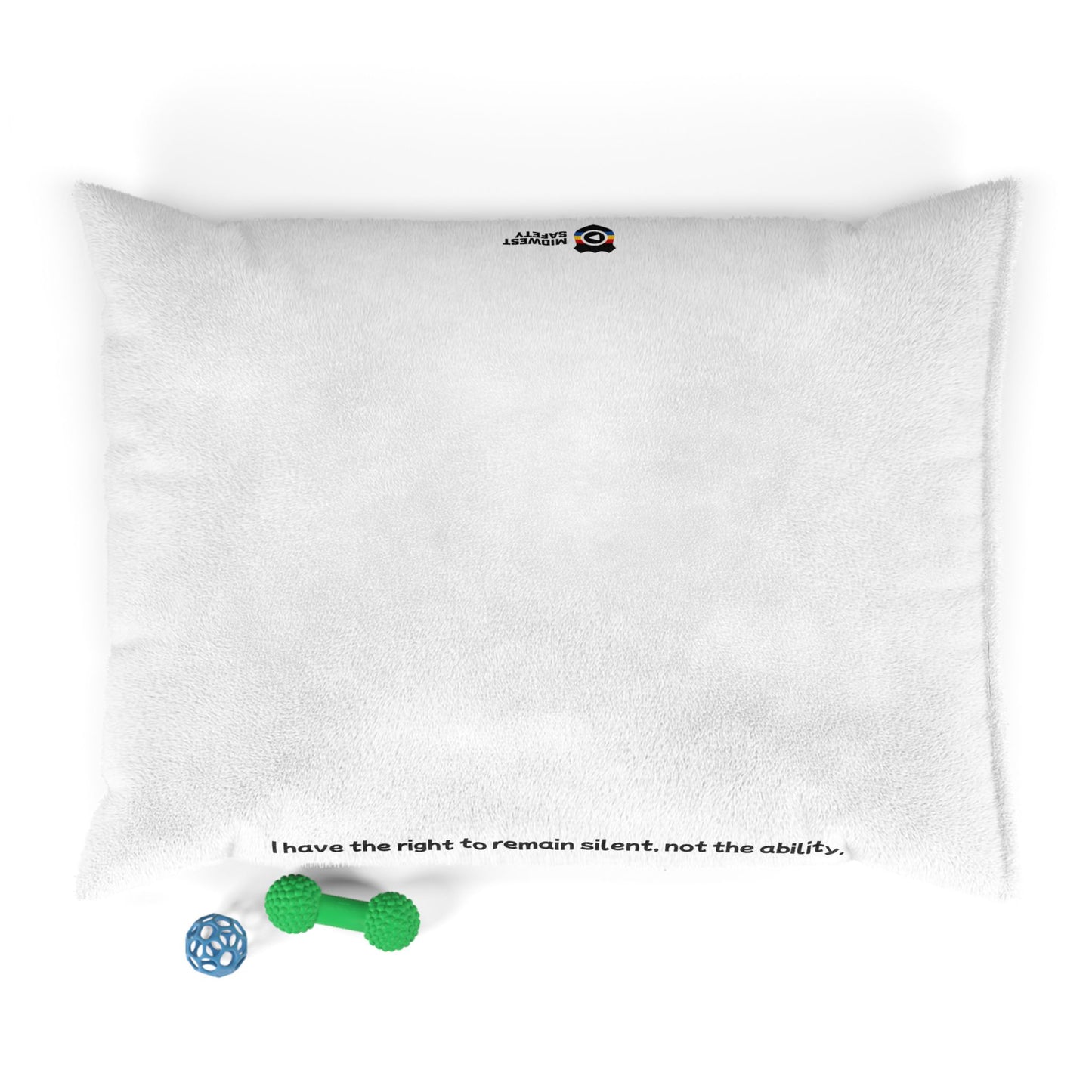 Right to Remain Silent, Not the Ability Pet Bed with Humorous Quote - Perfect for Dog Lovers