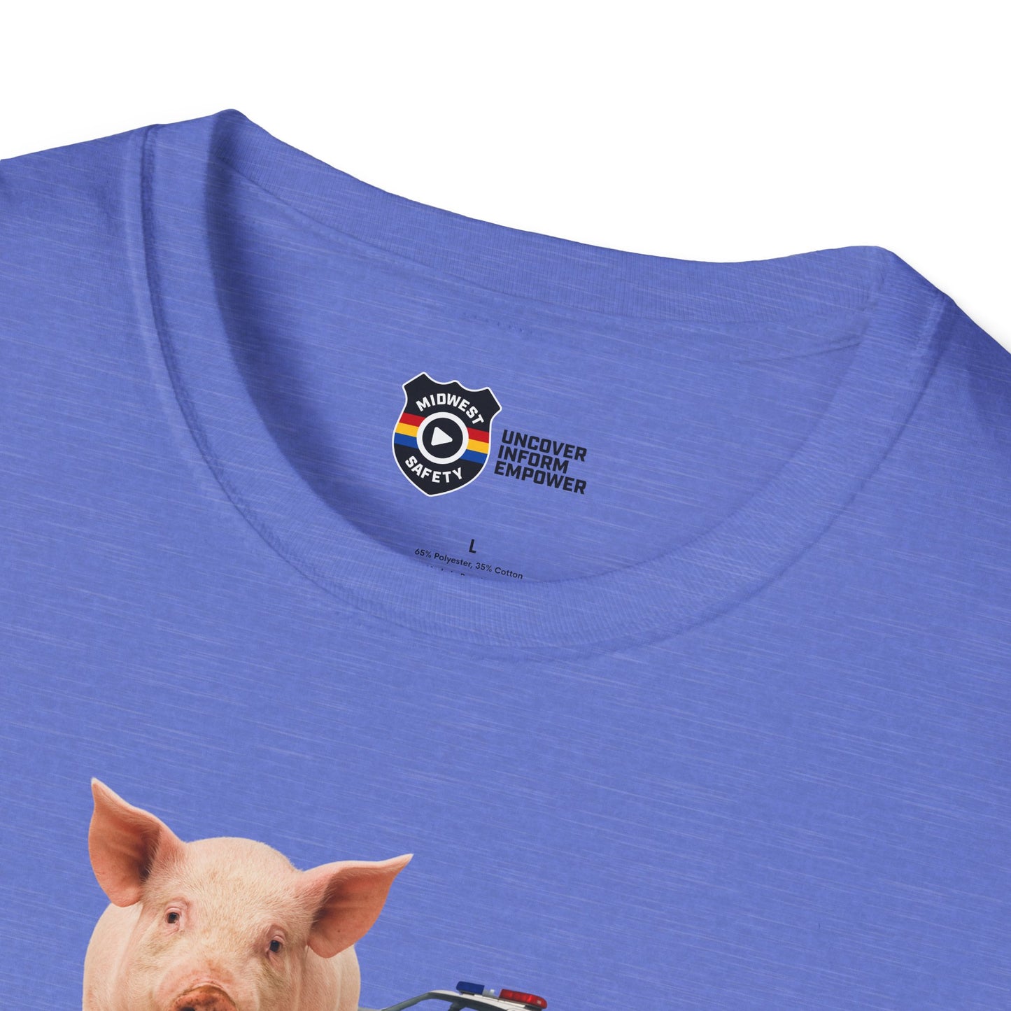 Unisex Softstyle Police Silly T-Shirt 'Made a Mess' - Fun & Quirky Graphic Tee