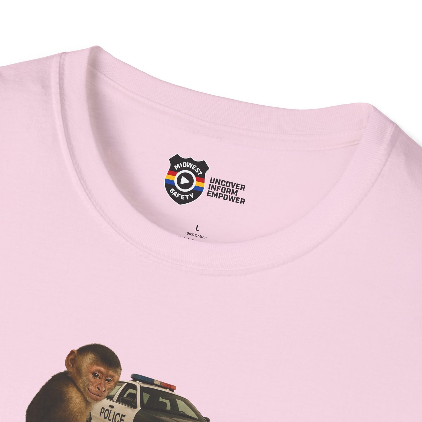 Went Bananas Unisex Softstyle Police Silly T-Shirt - Fun & Quirky Graphic Tee