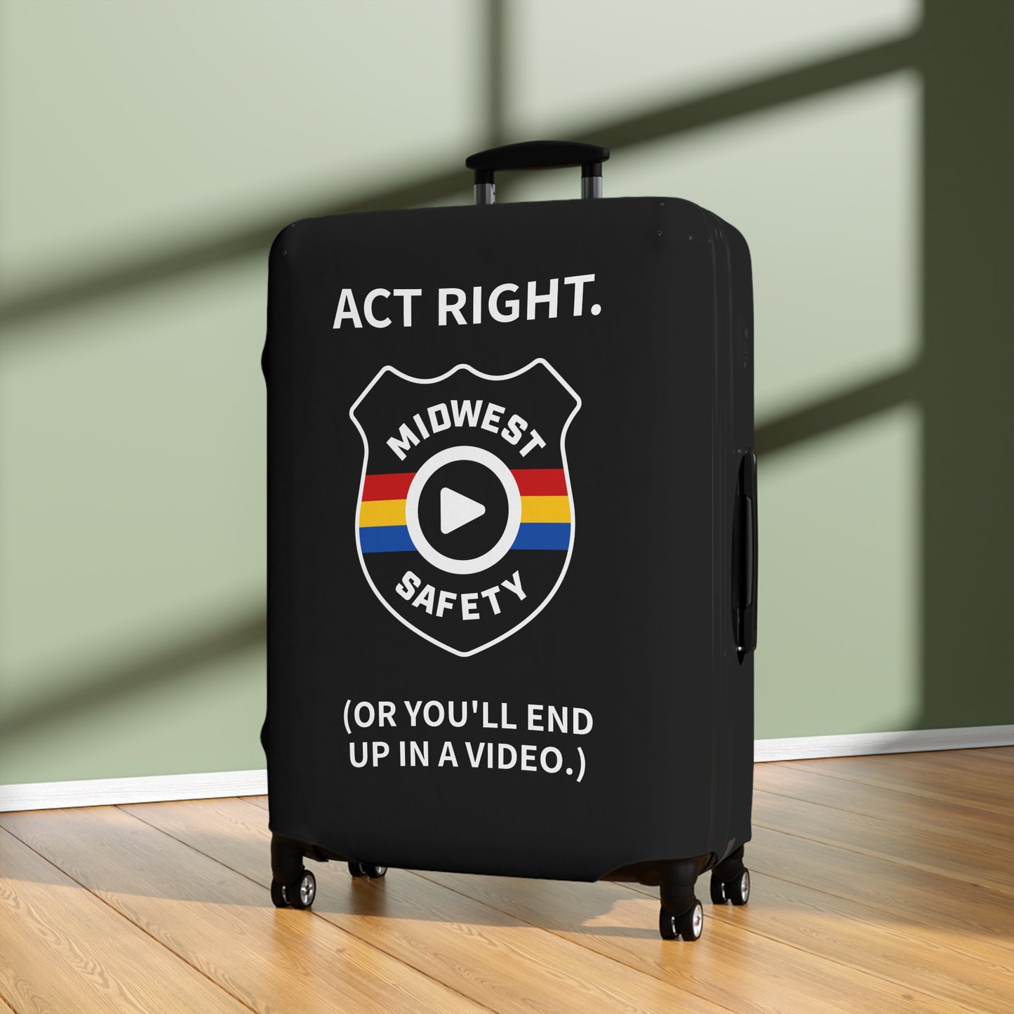 Midwest Safety Luggage Cover - Travel in Style with a Warning