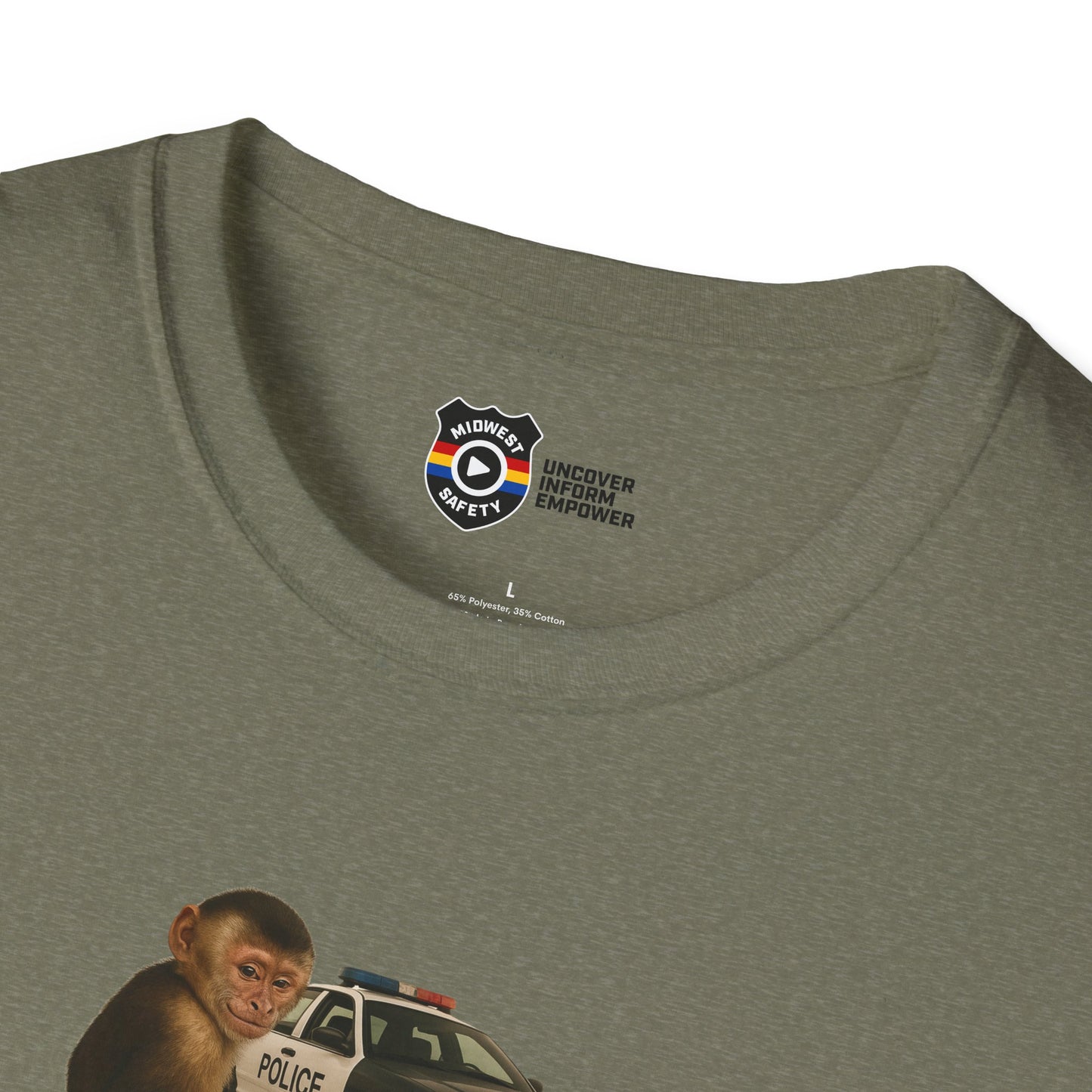 Went Bananas Unisex Softstyle Police Silly T-Shirt - Fun & Quirky Graphic Tee