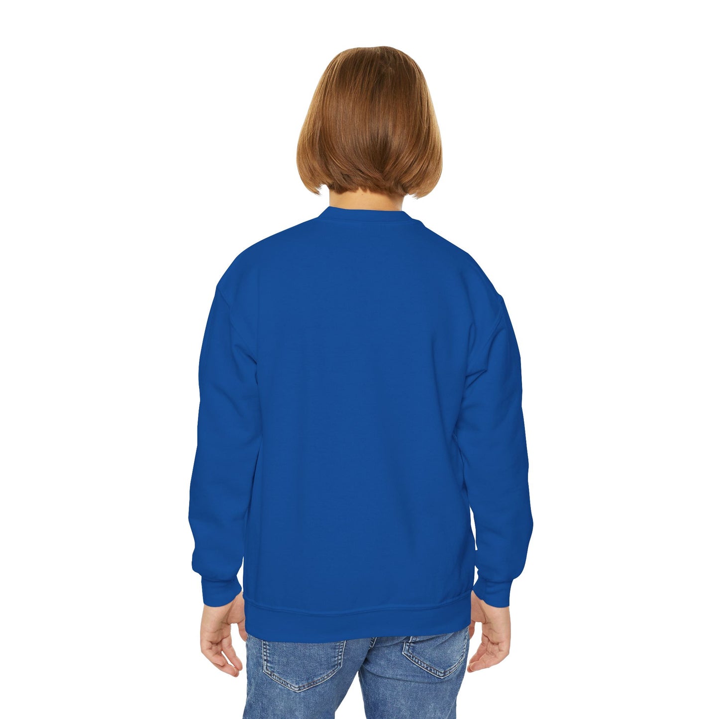Youth Crewneck Sweatshirt - Cute Logo Design, Cozy Kids Apparel for Everyday Wear, Gifts for Birthdays, Holidays