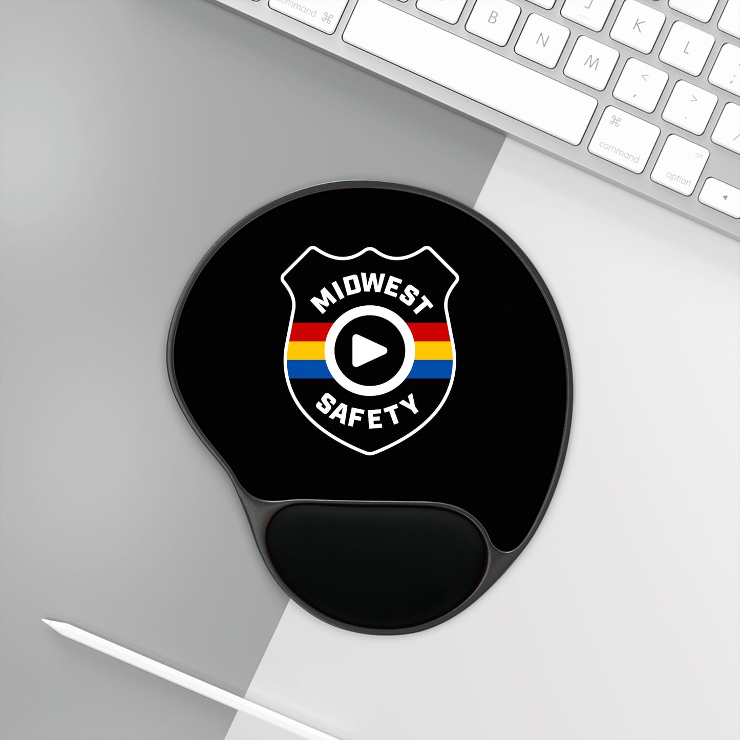 Copy of Ergonomic Mouse Pad with Wrist Rest - Midwest Safety Logo Design