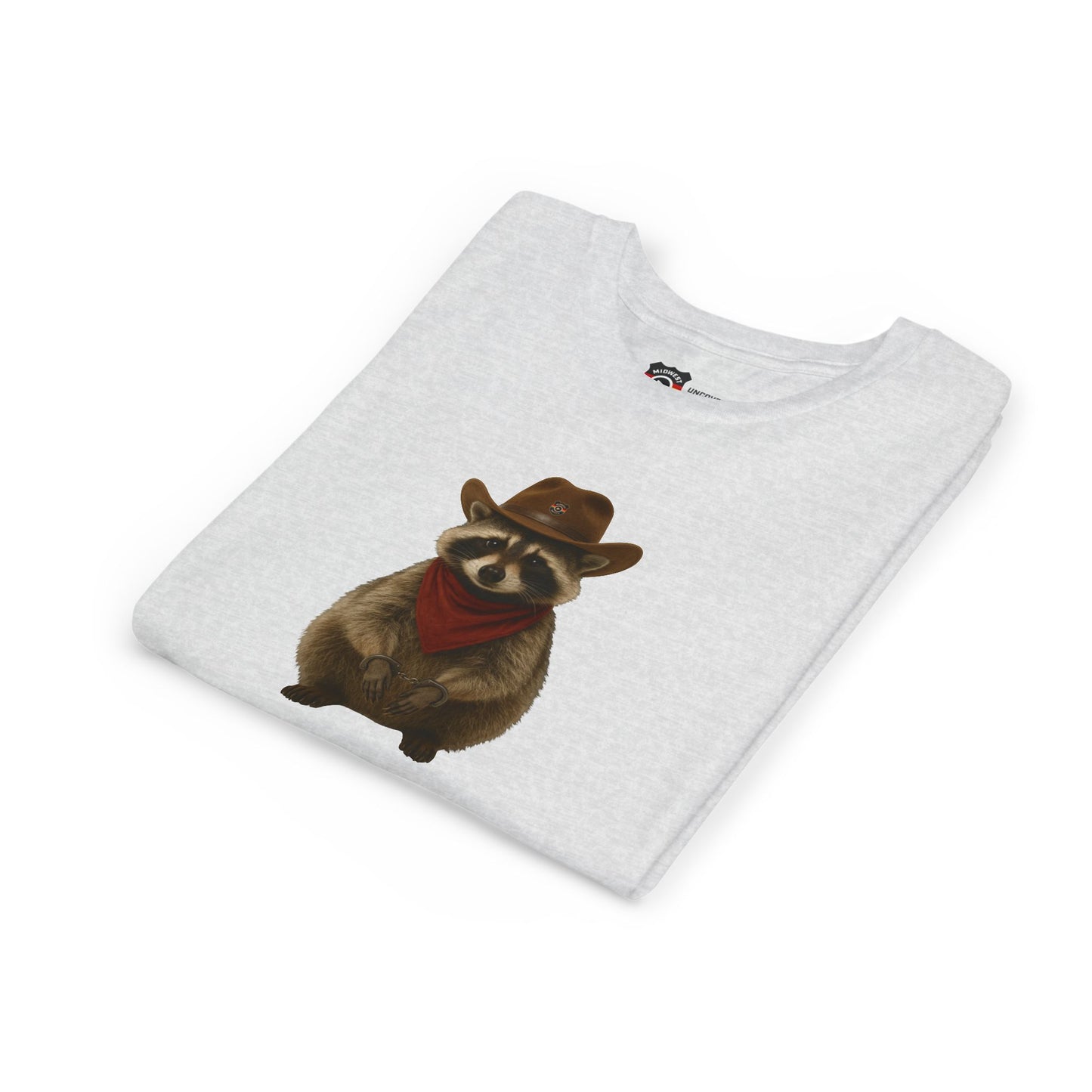 Youth Short Sleeve Tee 'Got Too Wild' Rebel the Raccoon