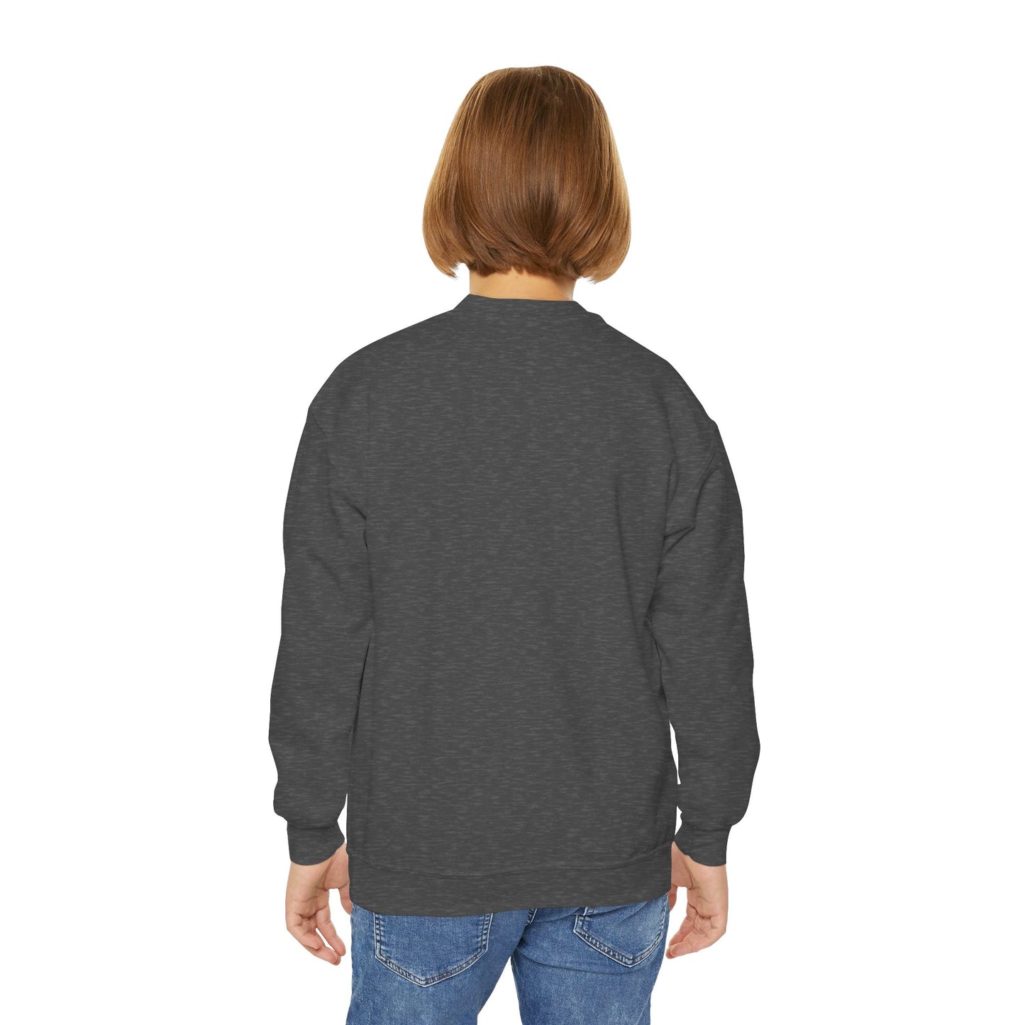 Youth Crewneck Sweatshirt - Cute Logo Design, Cozy Kids Apparel for Everyday Wear, Gifts for Birthdays, Holidays