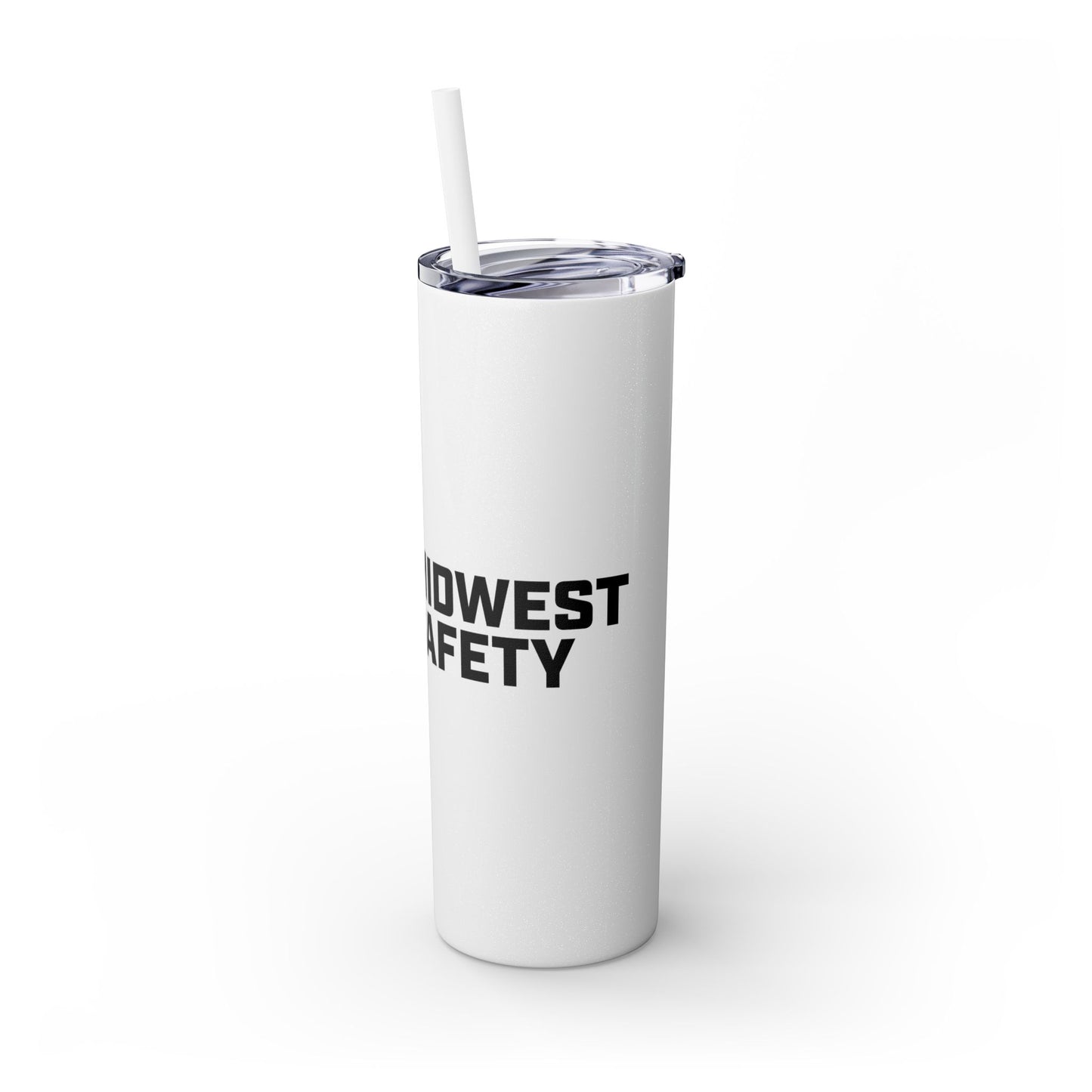 20oz Skinny Tumbler with Straw - MIDWEST SAFETY Design