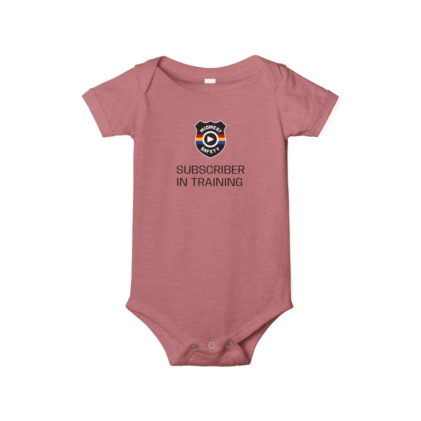 Funny Infant Jersey One Piece - 'Subscriber in Training' Baby Bodysuit