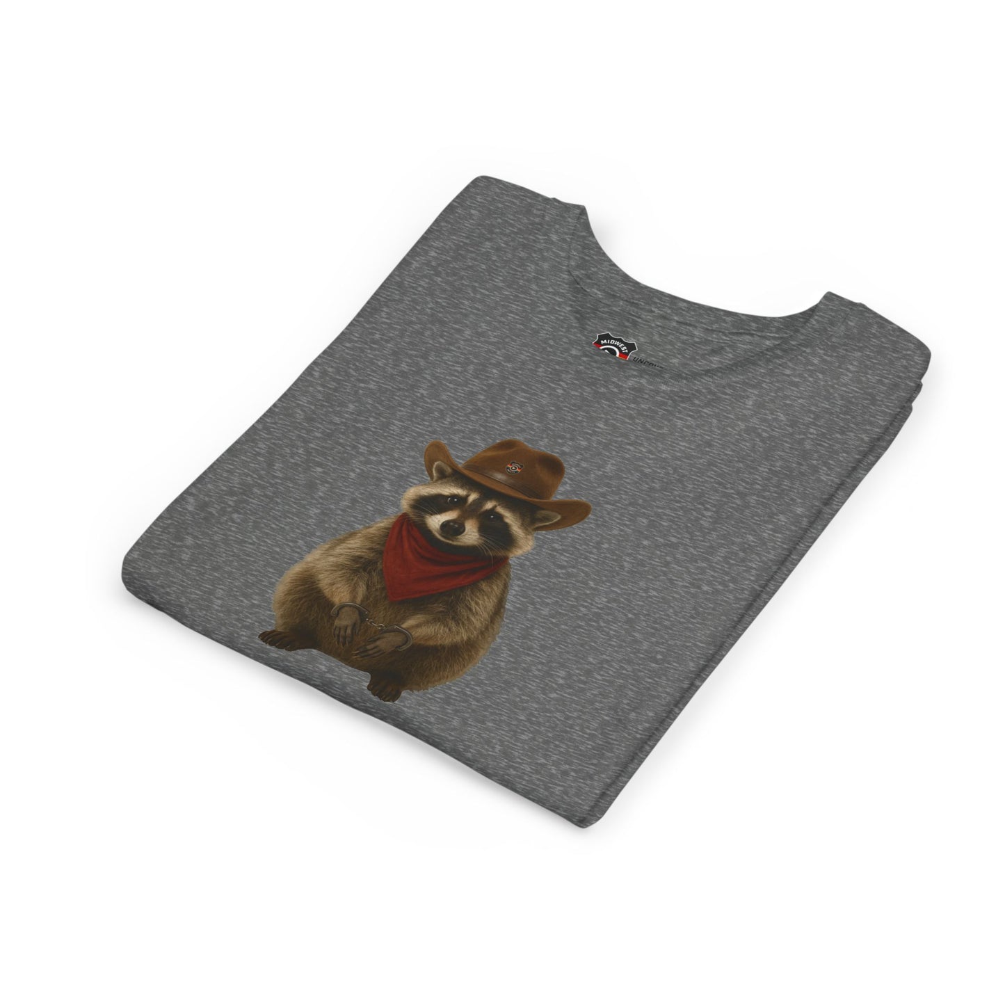 Youth Short Sleeve Tee 'Got Too Wild' Rebel the Raccoon