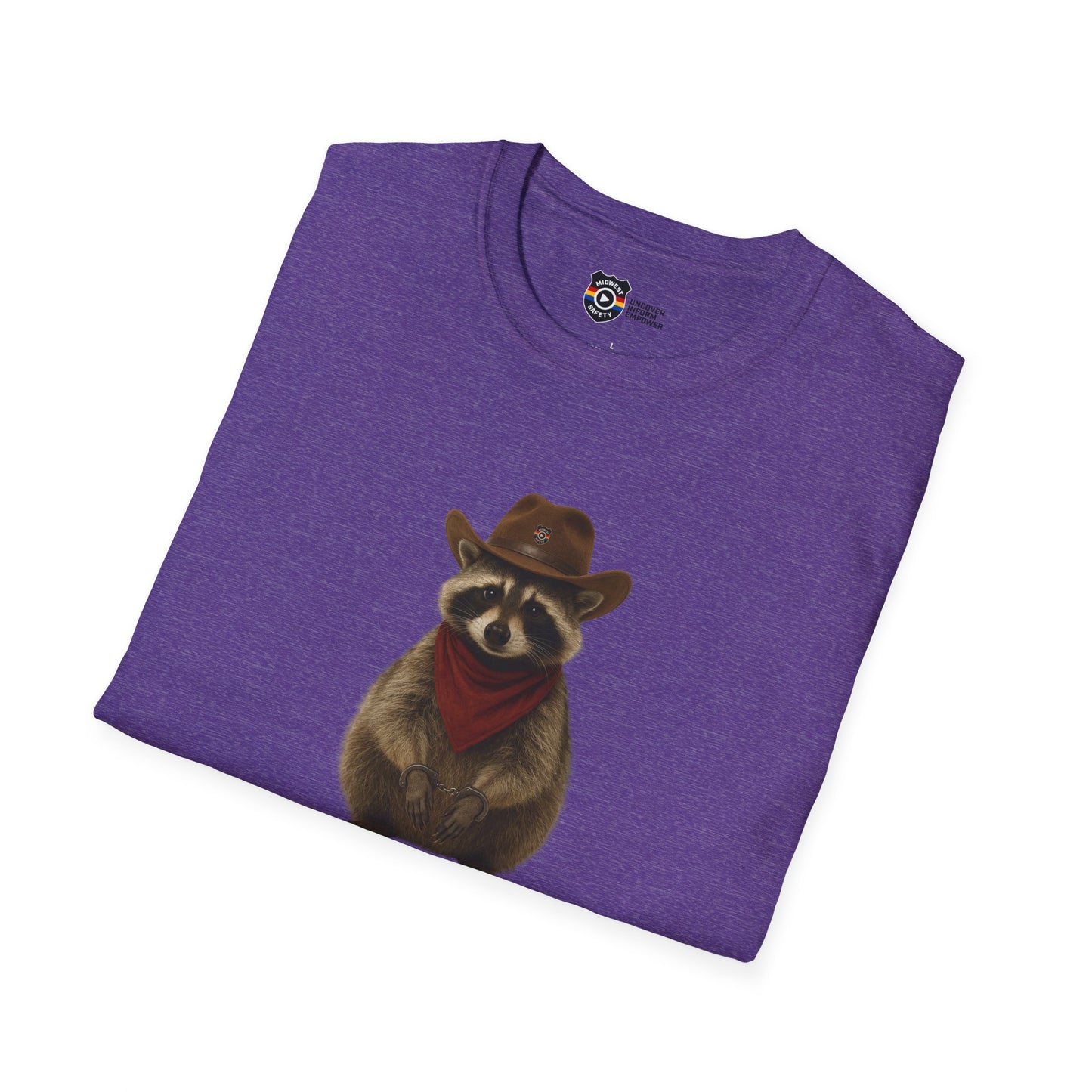Got Too Wild Raccoon Cowboy Unisex Softstyle T-Shirt