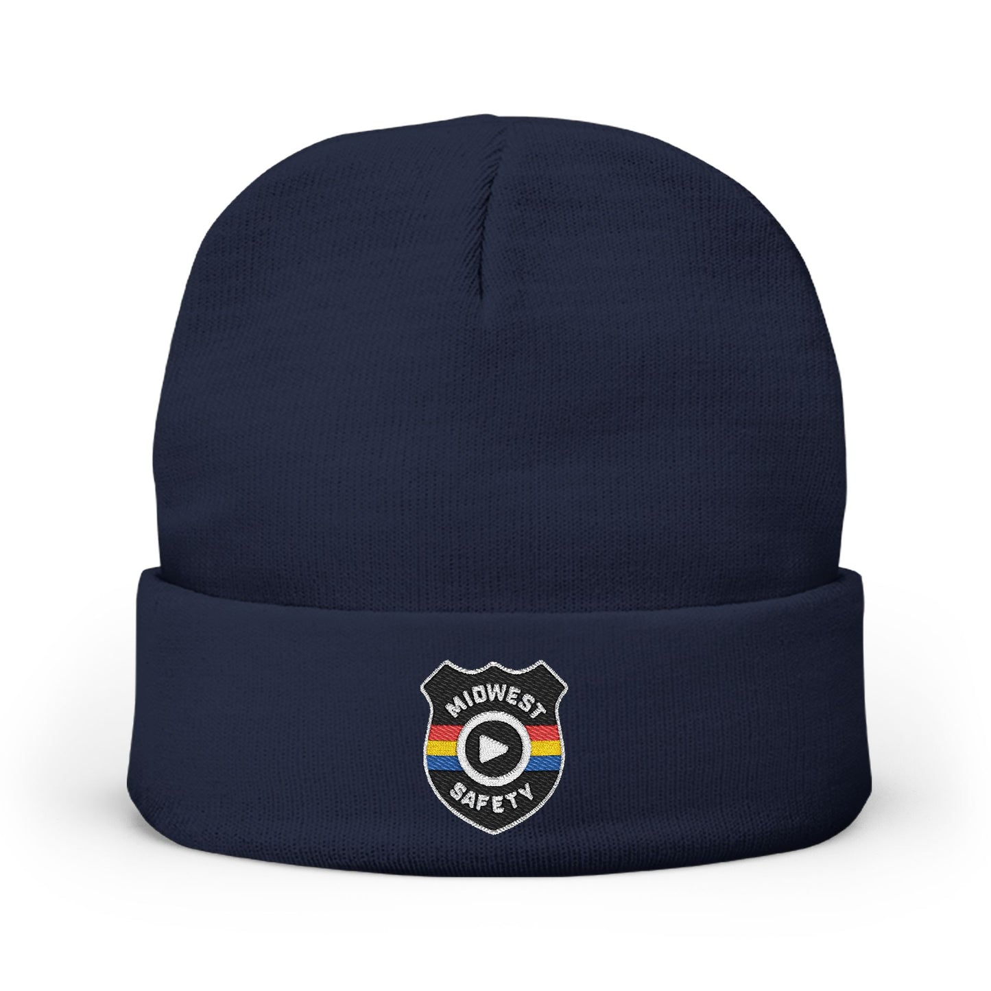 Knit Beanie - Badge Logo (Embroidery)