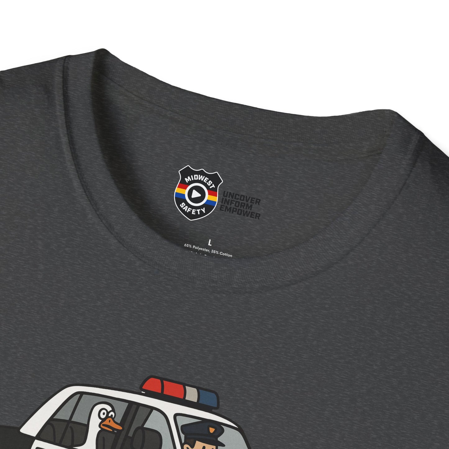 Unisex Softstyle Police Silly T-Shirt - Fun & Quirky Graphic Tee Alternate