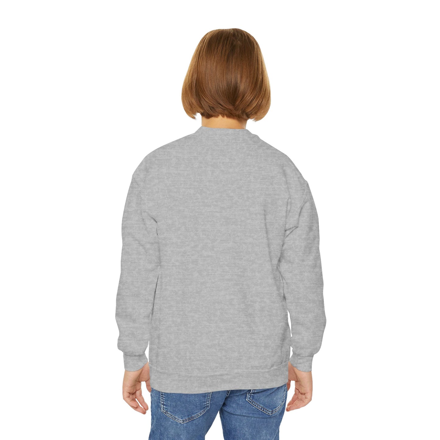 Youth Crewneck Sweatshirt - Cute Logo Design, Cozy Kids Apparel for Everyday Wear, Gifts for Birthdays, Holidays