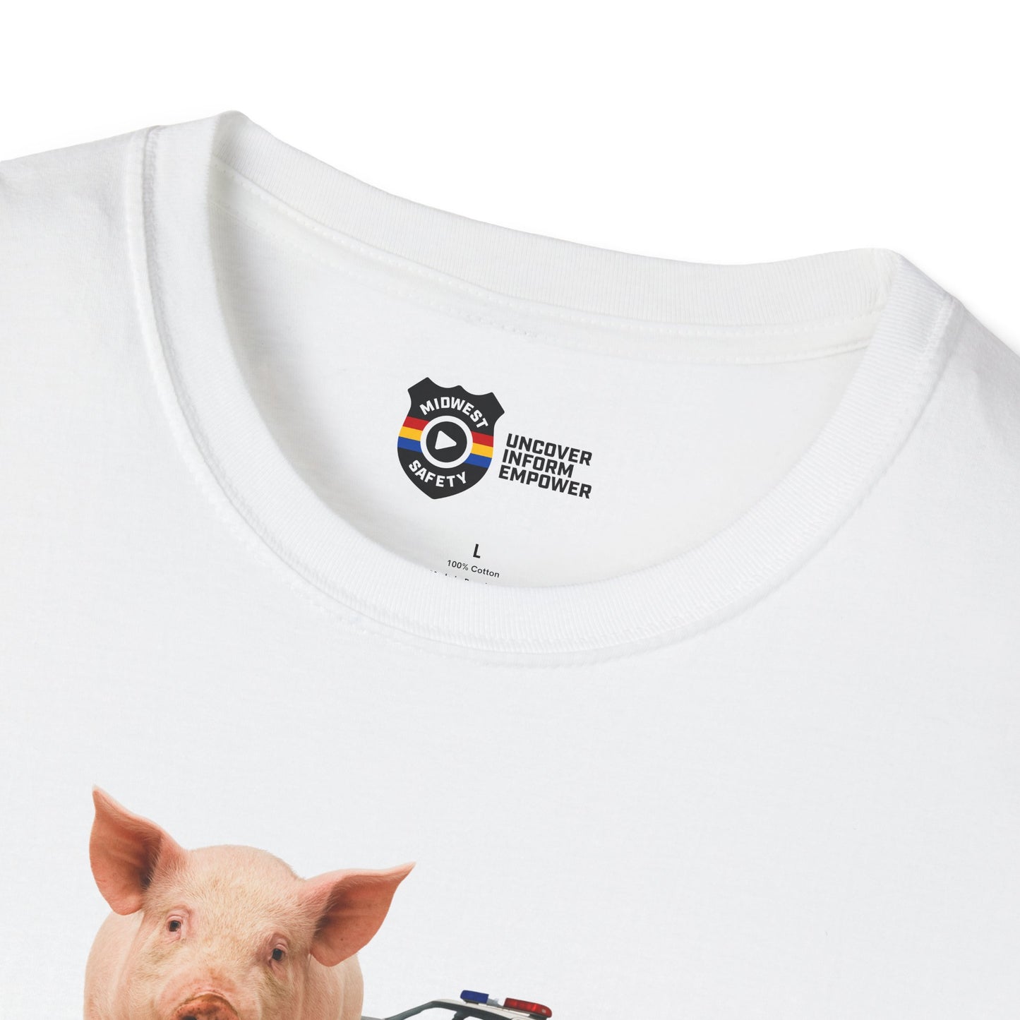 Unisex Softstyle Police Silly T-Shirt 'Made a Mess' - Fun & Quirky Graphic Tee