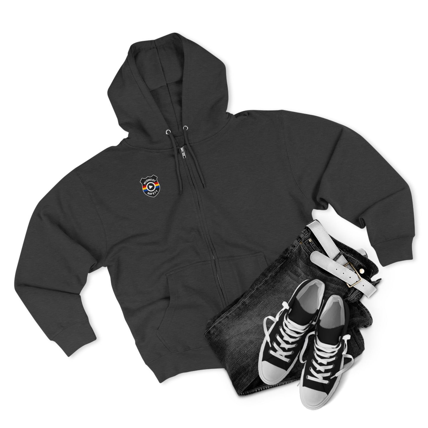 Cozy Unisex Zip Hoodie with Unique Design - Perfect for Casual Wear