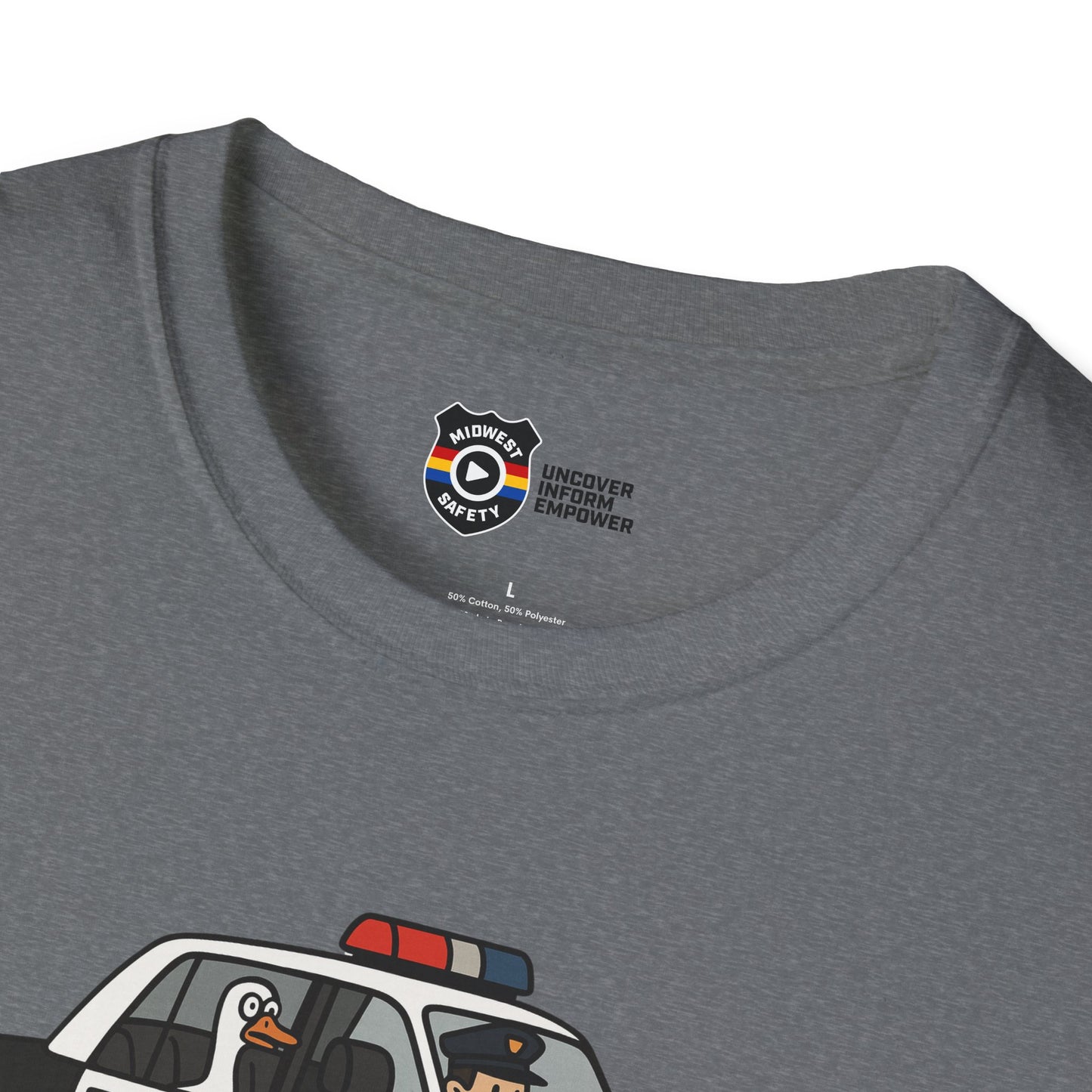 Unisex Softstyle Police Silly T-Shirt - Fun & Quirky Graphic Tee Alternate