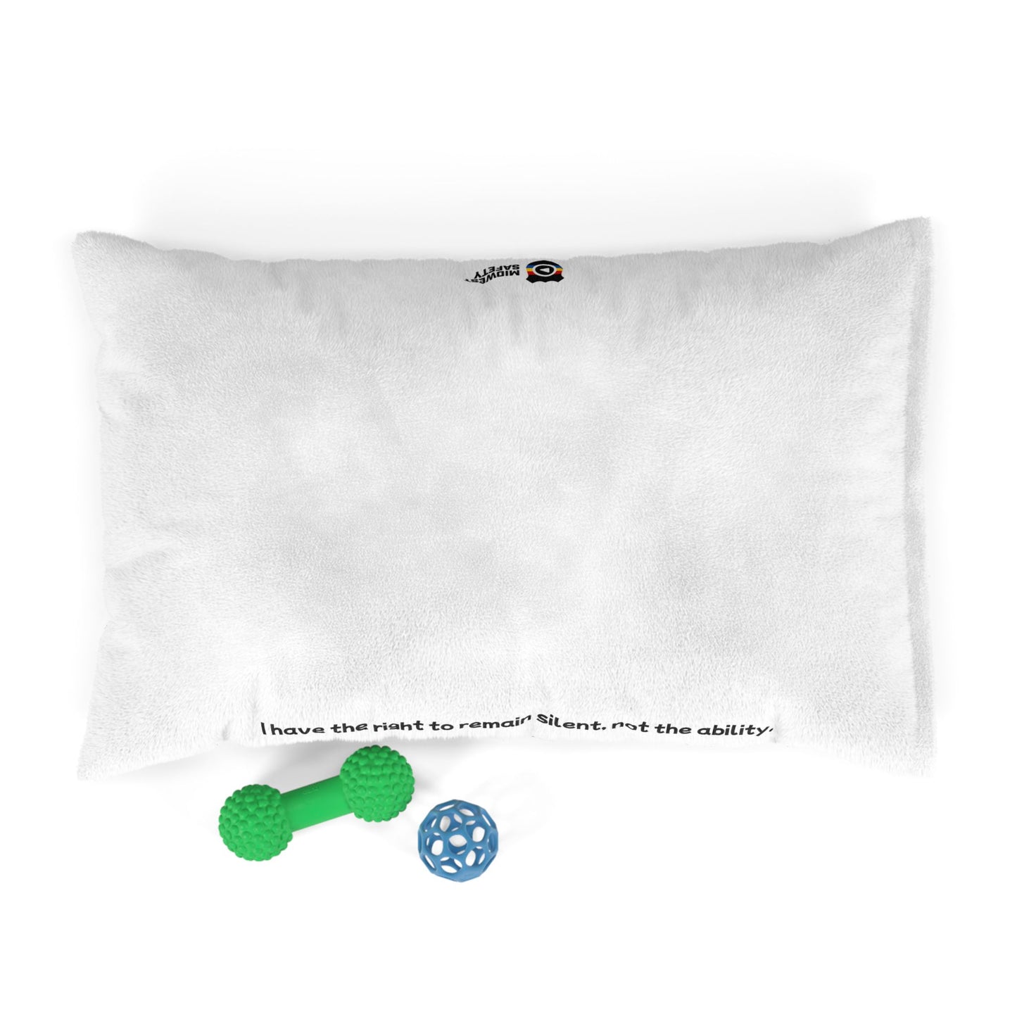 Right to Remain Silent, Not the Ability Pet Bed with Humorous Quote - Perfect for Dog Lovers
