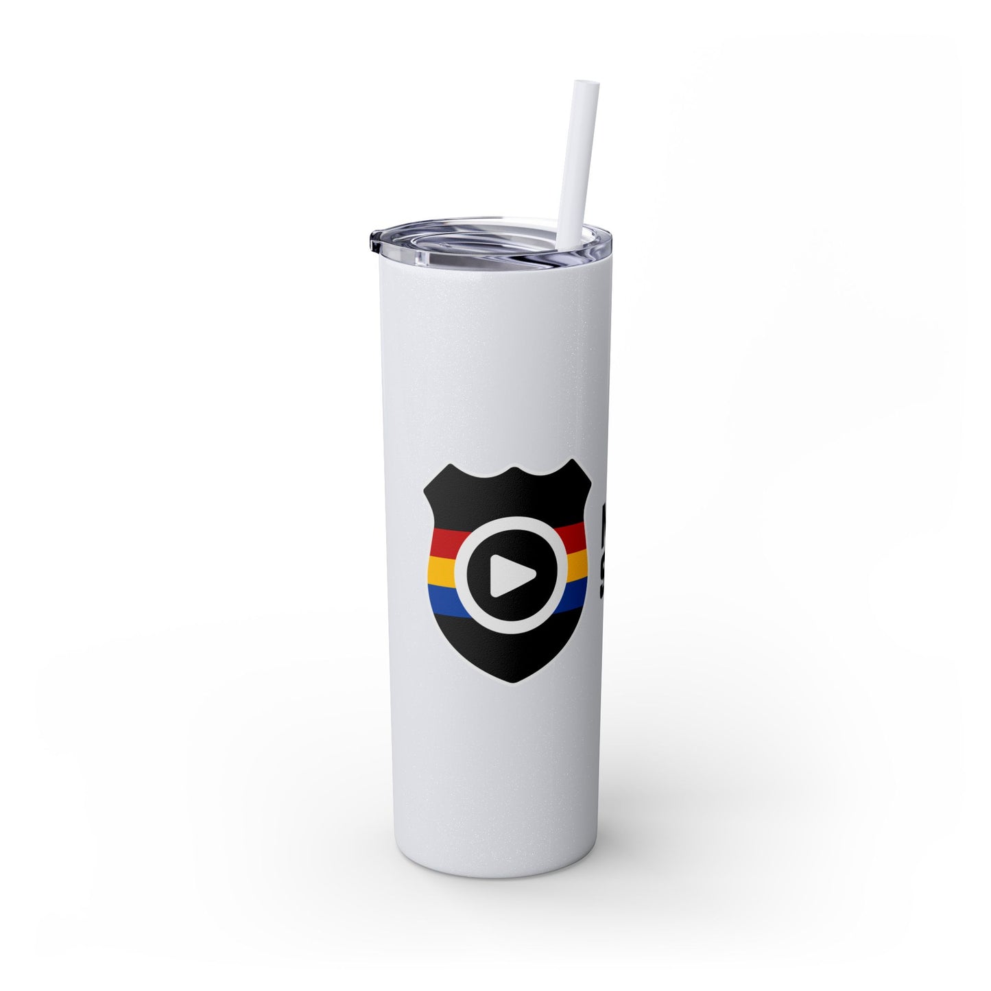20oz Skinny Tumbler with Straw - MIDWEST SAFETY Design
