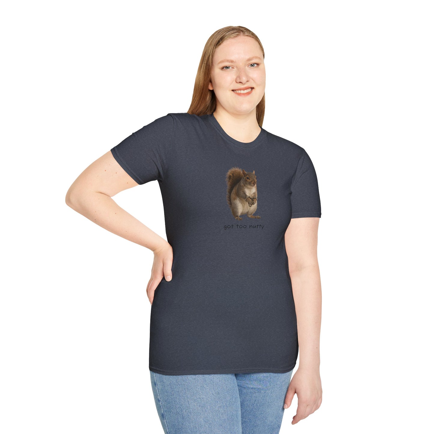 Got Too Nutty Unisex Softstyle Police Silly T-Shirt - Fun & Quirky Graphic Tee