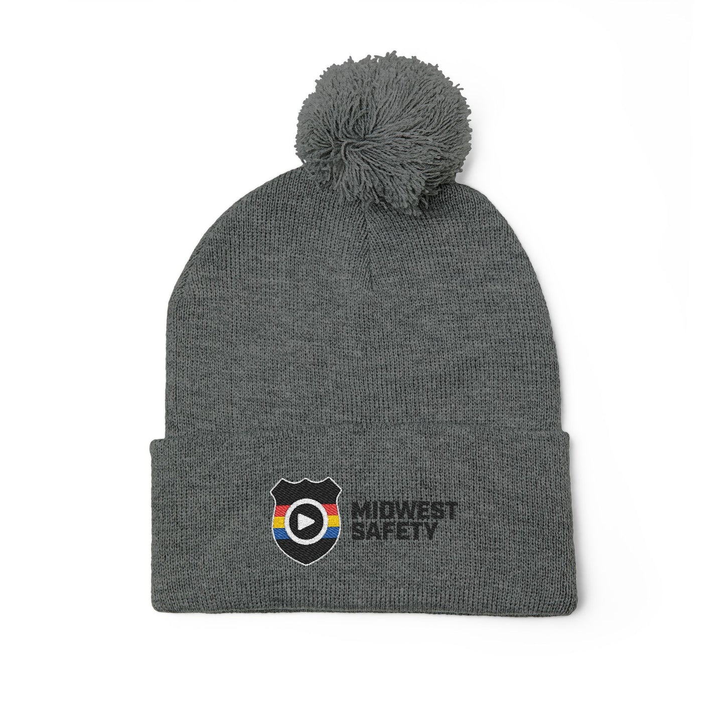 Cozy Pom-Pom Knit Cap for Winter Adventures, Warm Winter Beanie, Custom Embroidered Hat, Gift for Him and Her, Fashionable Knit Cap