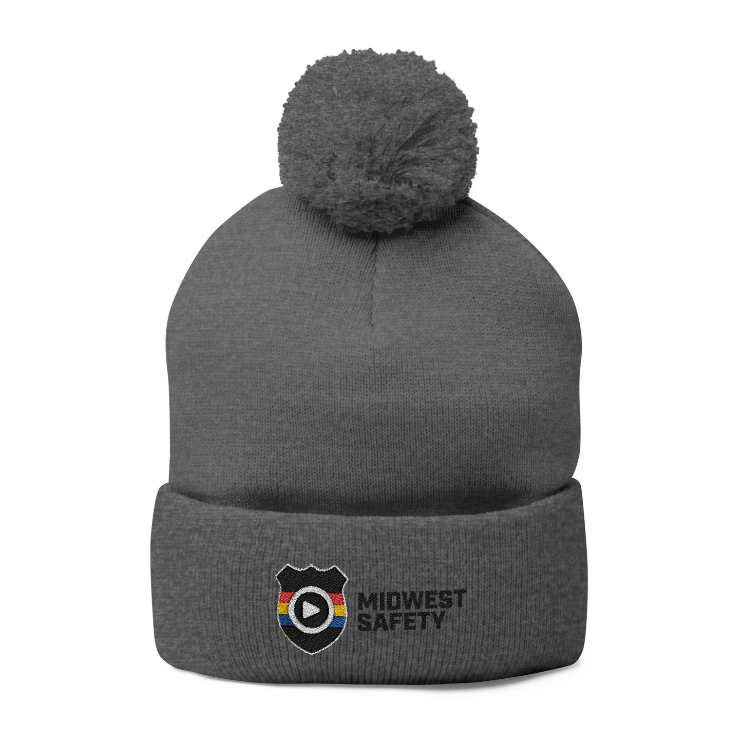 Cozy Pom-Pom Knit Cap for Winter Adventures, Warm Winter Beanie, Custom Embroidered Hat, Gift for Him and Her, Fashionable Knit Cap