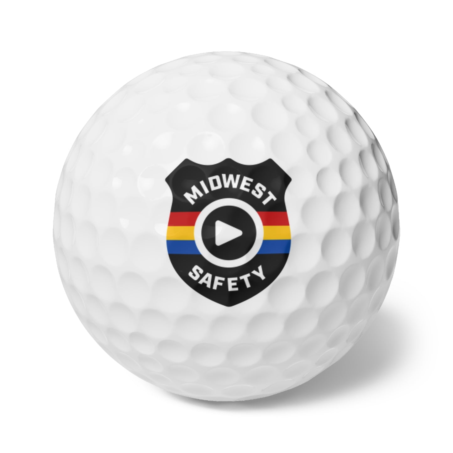 Custom Midwest Safety Golf Balls - 6 Pack, Perfect for Golf Enthusiasts