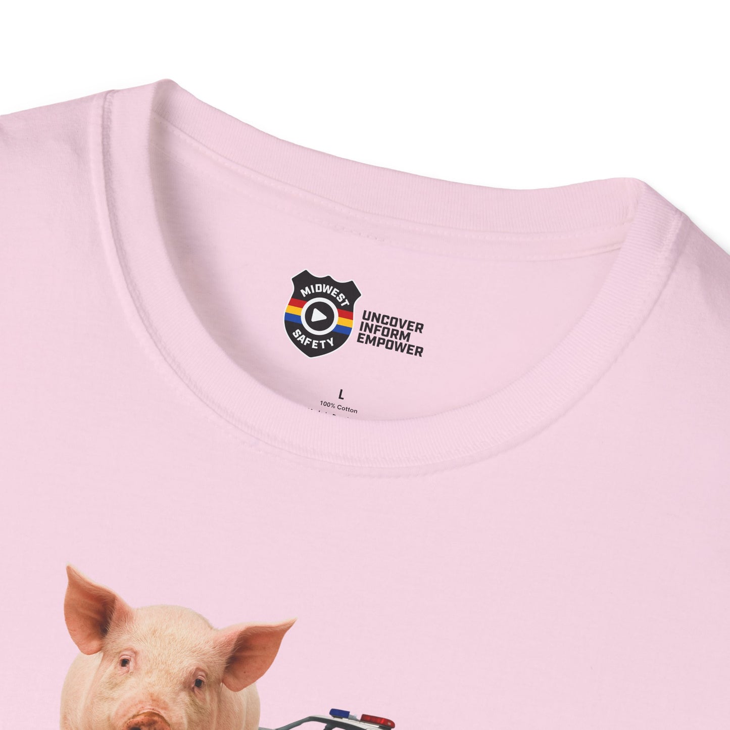 Unisex Softstyle Police Silly T-Shirt 'Made a Mess' - Fun & Quirky Graphic Tee