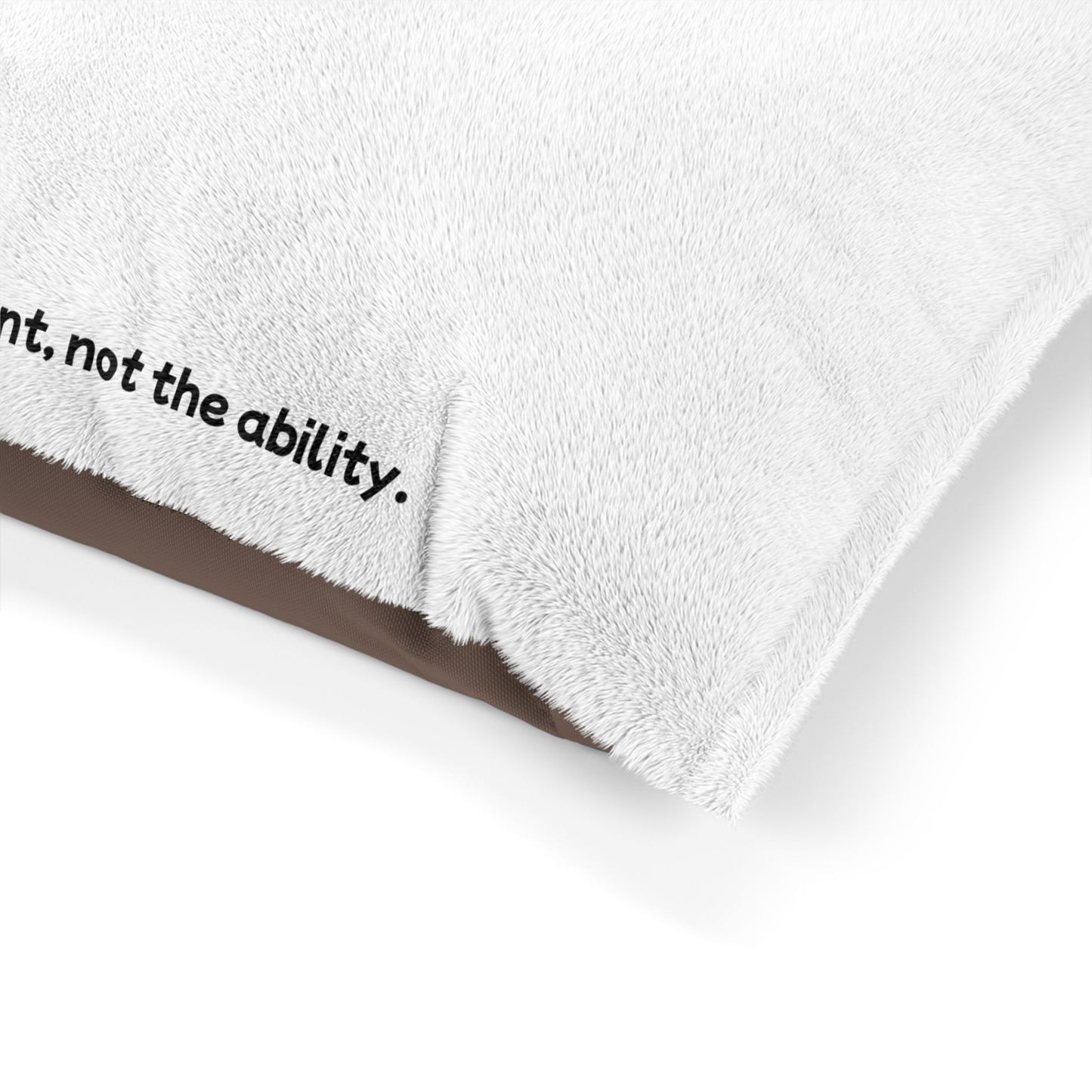 Right to Remain Silent, Not the Ability Pet Bed with Humorous Quote - Perfect for Dog Lovers