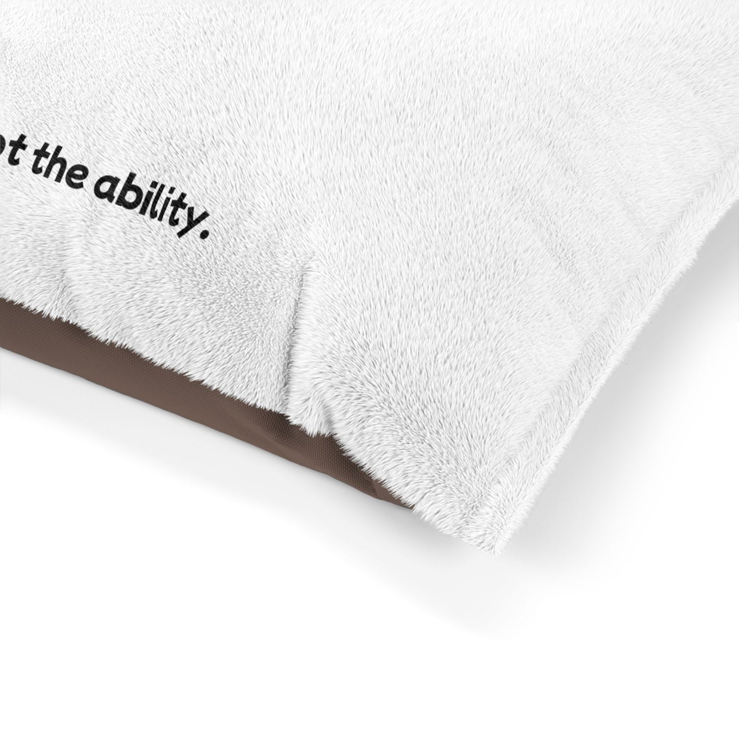 Right to Remain Silent, Not the Ability Pet Bed with Humorous Quote - Perfect for Dog Lovers