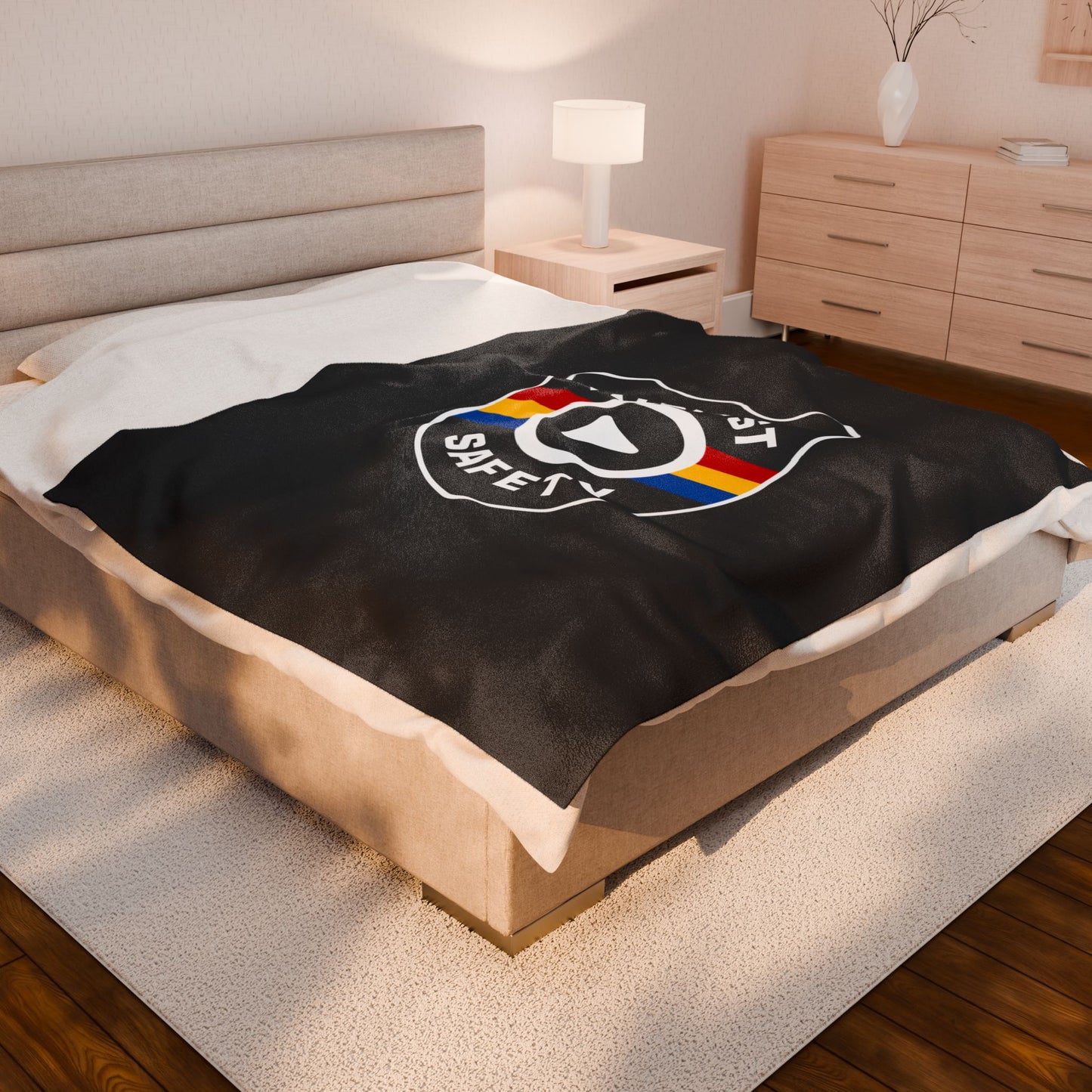 Midwest Safety Velveteen Plush Blanket - Cozy Custom Blanket for Relaxation & Comfort