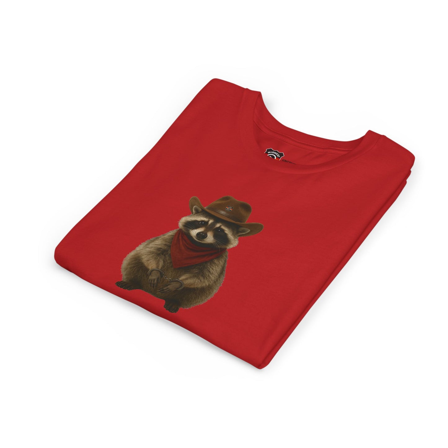Youth Short Sleeve Tee 'Got Too Wild' Rebel the Raccoon