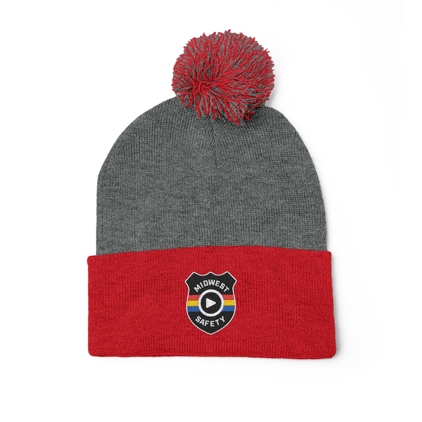 Cozy Pom-Pom Knit Cap - Stylish Winter Beanie, Holiday Gift, Warm Hat for Outdoor Activities, Beanie with Custom Embroidery