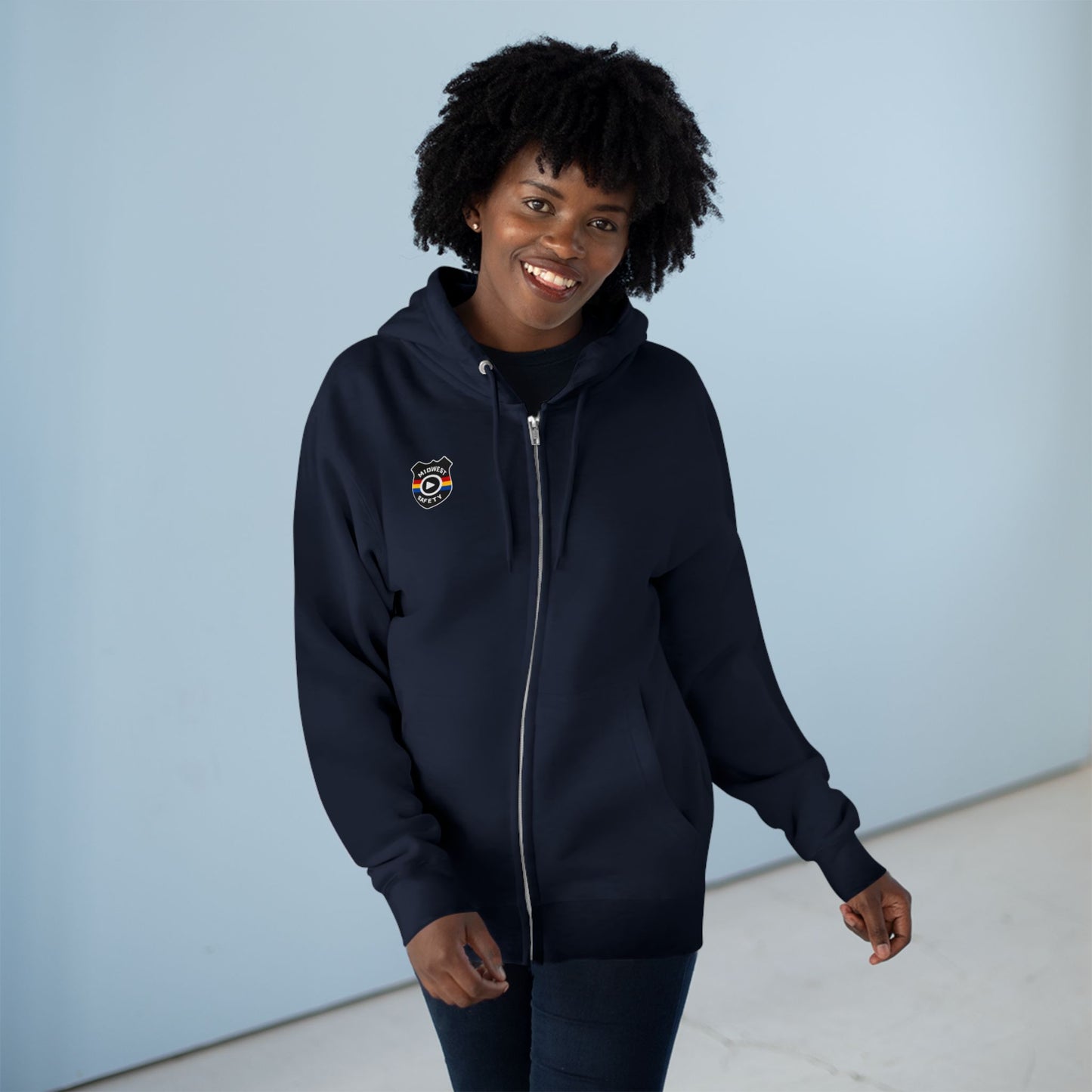 Cozy Unisex Zip Hoodie with Unique Design - Perfect for Casual Wear