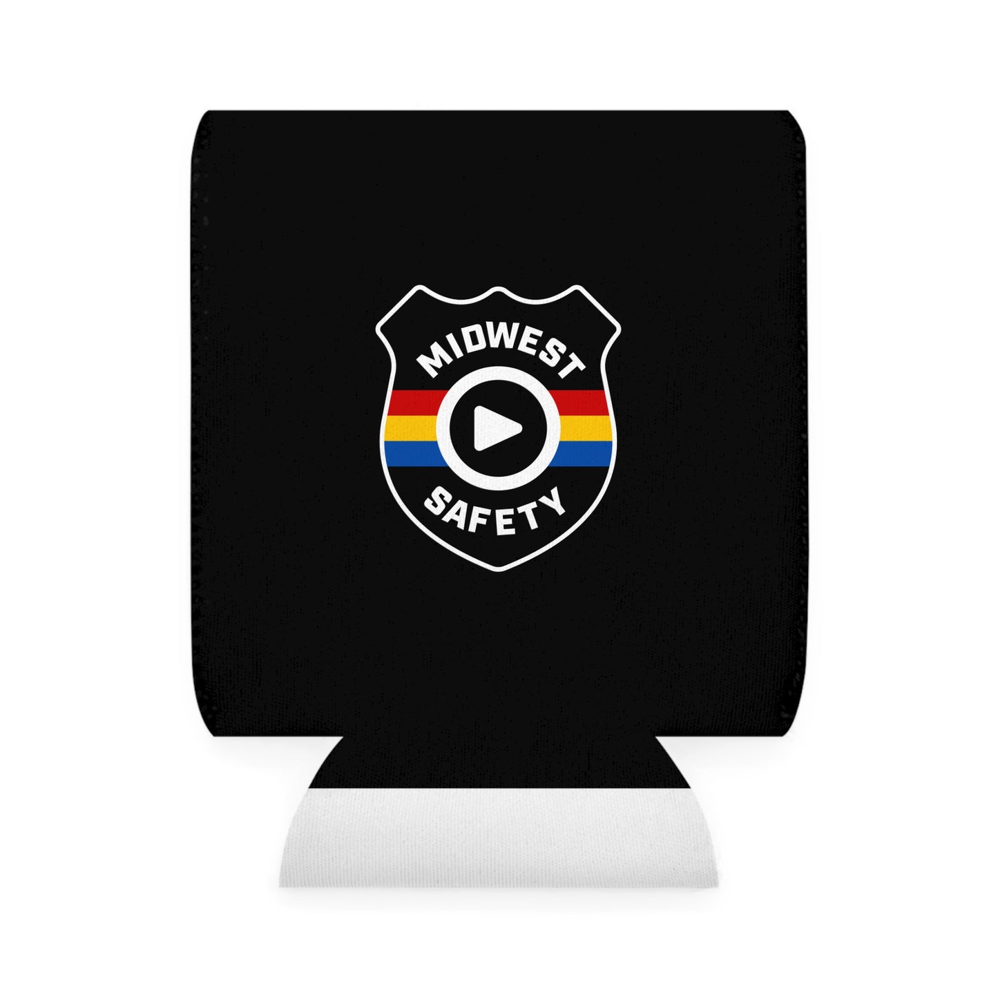 Midwest Safety Can Cooler Sleeve - Black - Perfect for Outdoor Events & Celebrations