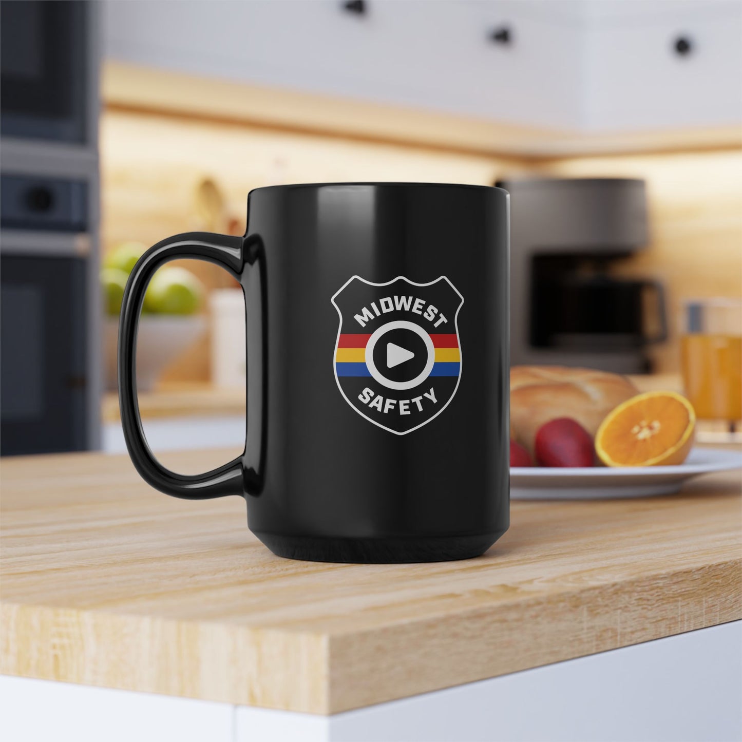 Midwest Safety Black Mug - 11oz & 15oz