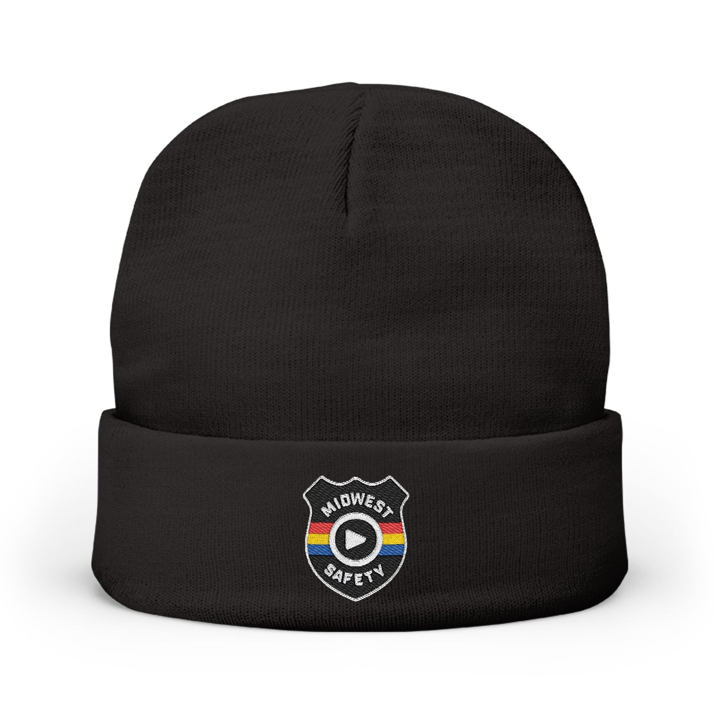 Knit Beanie - Badge Logo (Embroidery)
