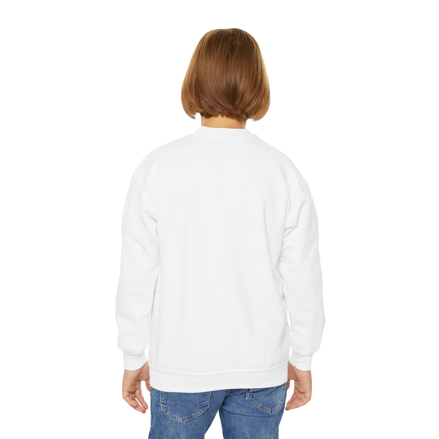Youth Crewneck Sweatshirt - Cute Logo Design, Cozy Kids Apparel for Everyday Wear, Gifts for Birthdays, Holidays