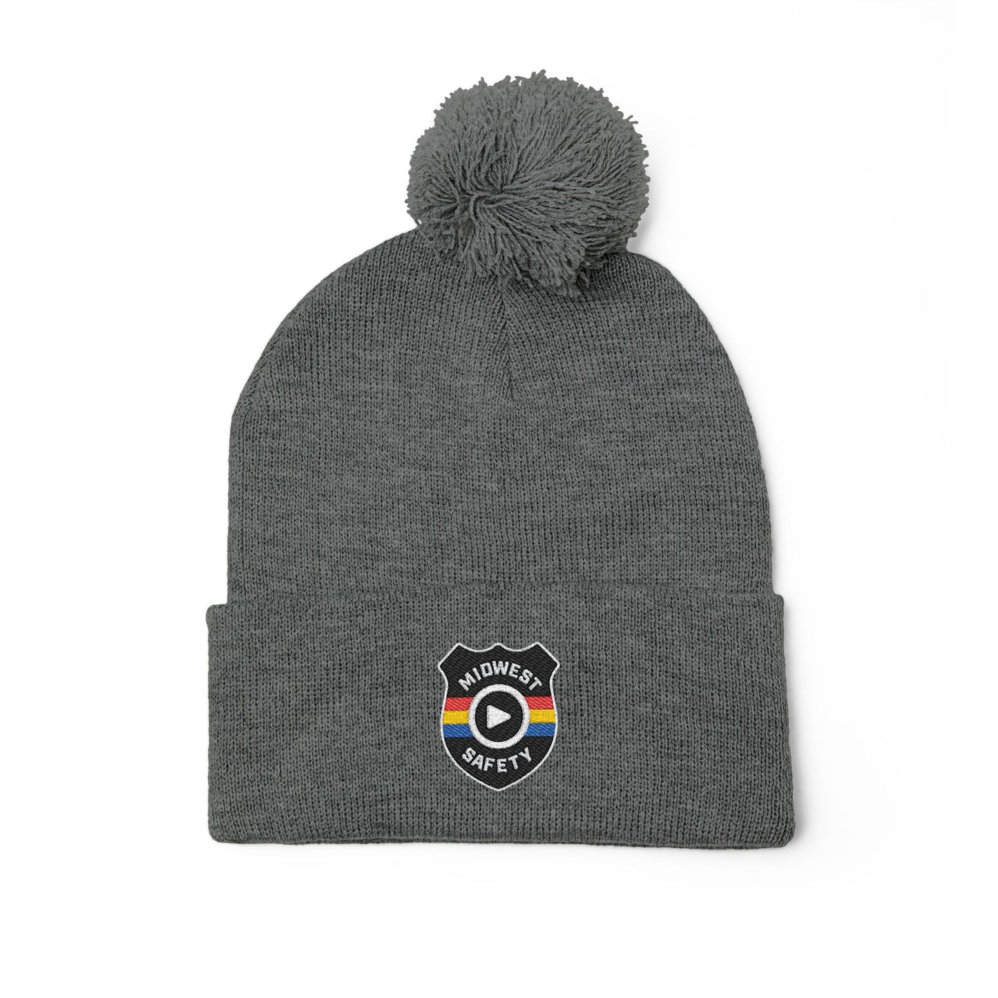 Cozy Pom-Pom Knit Cap - Stylish Winter Beanie, Holiday Gift, Warm Hat for Outdoor Activities, Beanie with Custom Embroidery