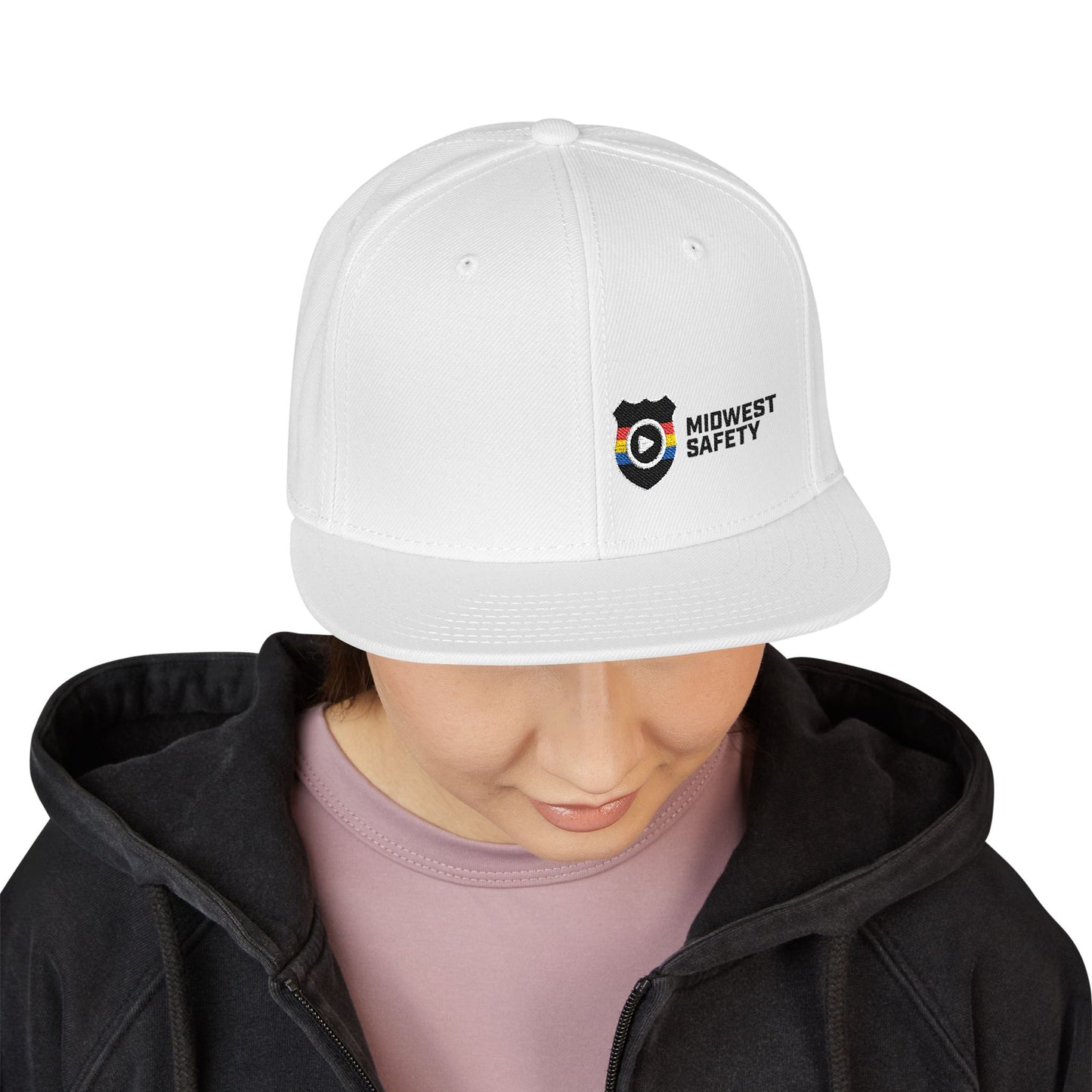 Midwest Safety Snapback Hat, Embroidered Cap, Stylish Men’s/Gifts for Him, Casual Go-to Accessory, Everyday Wear, Cool Streetwear