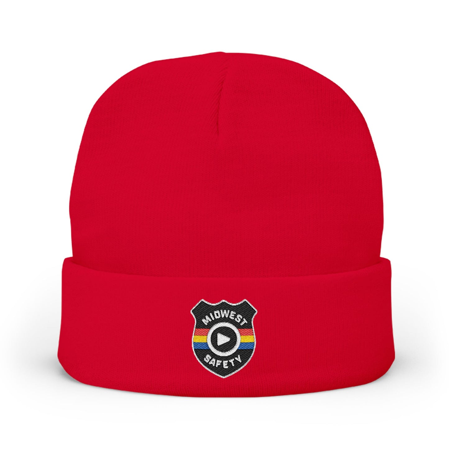 Knit Beanie - Badge Logo (Embroidery)