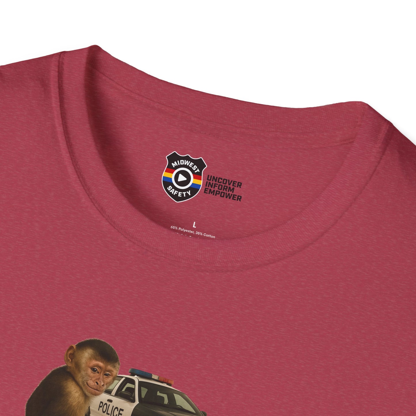 Went Bananas Unisex Softstyle Police Silly T-Shirt - Fun & Quirky Graphic Tee