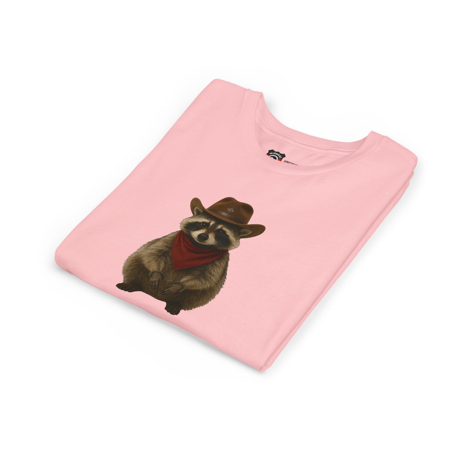 Youth Short Sleeve Tee 'Got Too Wild' Rebel the Raccoon