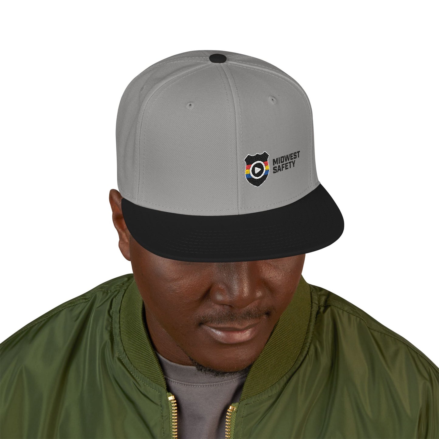 Midwest Safety Snapback Hat, Embroidered Cap, Stylish Men’s/Gifts for Him, Casual Go-to Accessory, Everyday Wear, Cool Streetwear