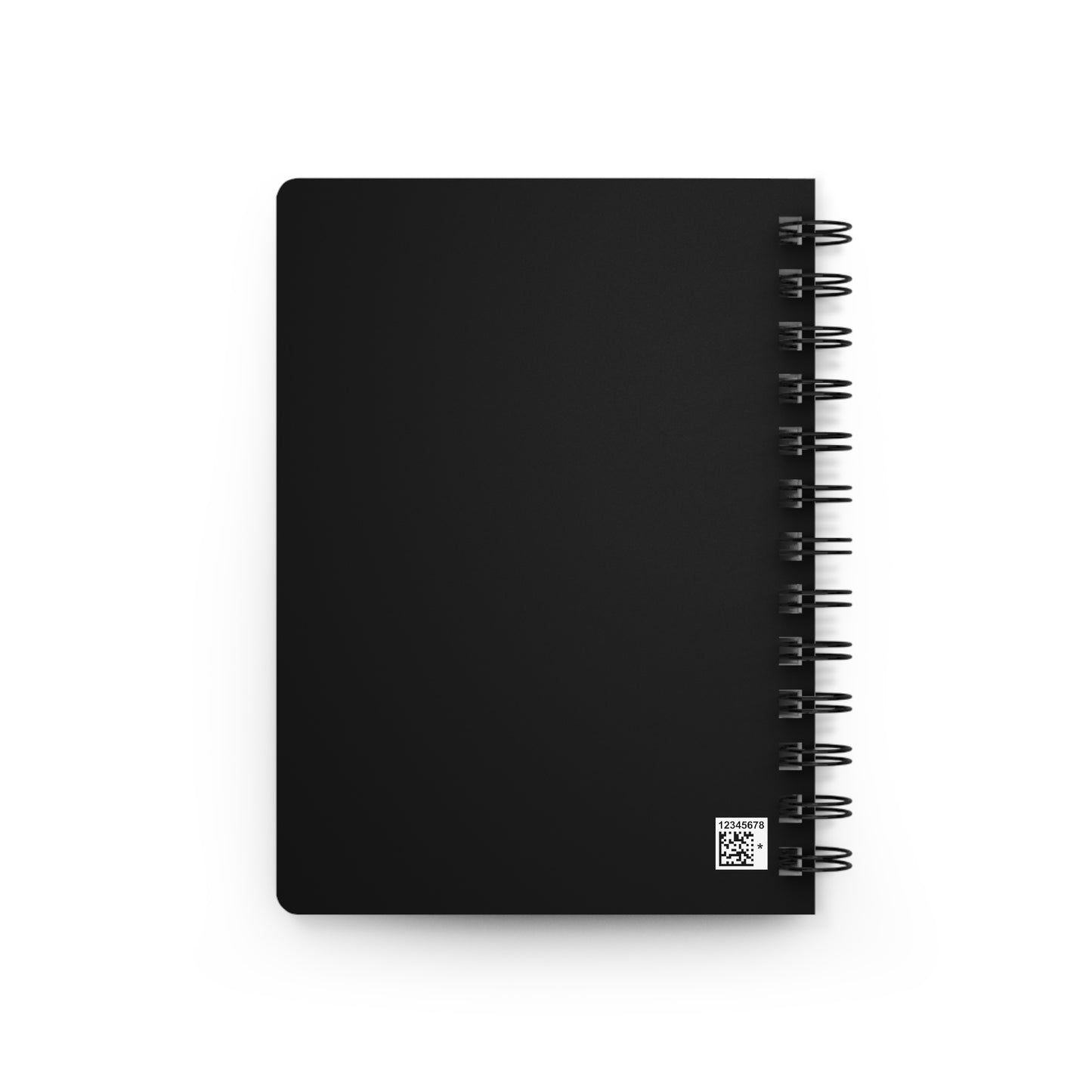 Minimalist Spiral Bound Journal for Daily Planning, Note Taking, Personal Reflections, Gift for Students, Black Notebook, Stationery