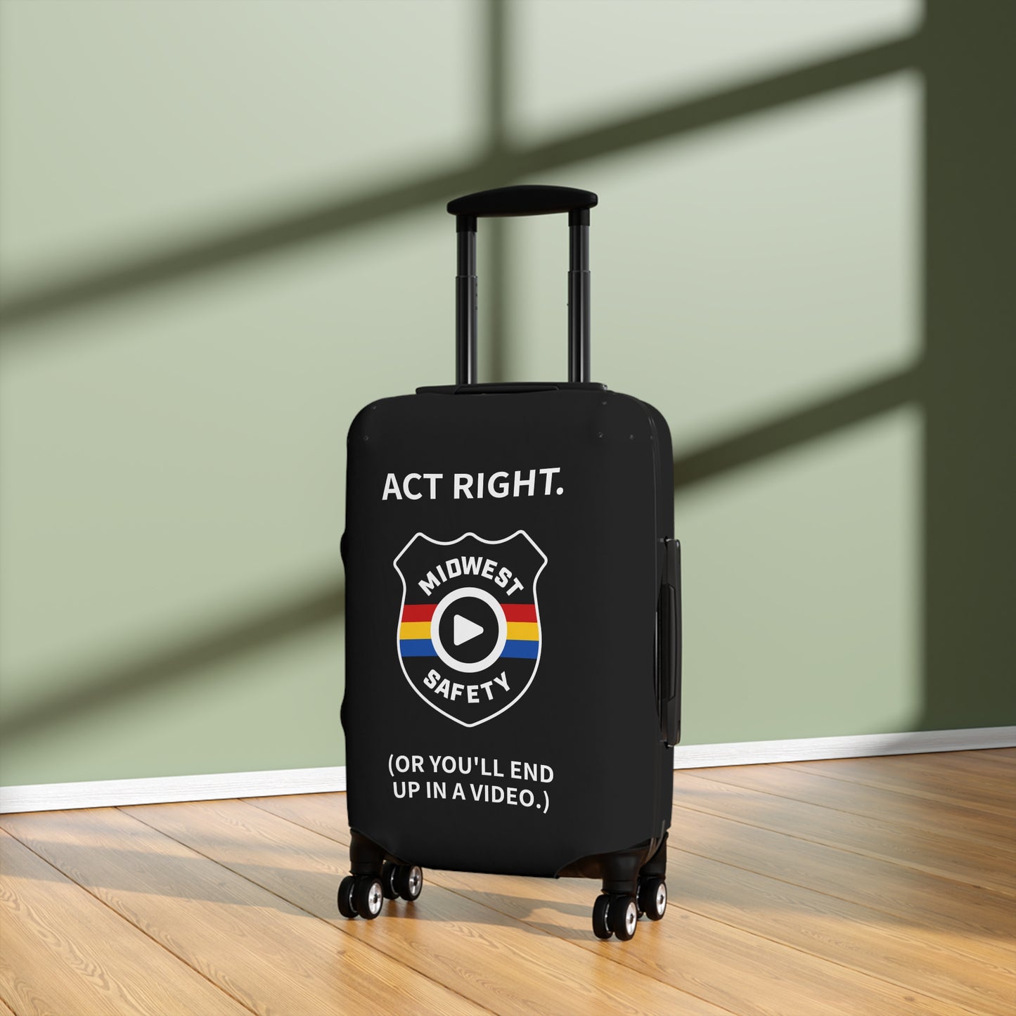 Midwest Safety Luggage Cover - Travel in Style with a Warning